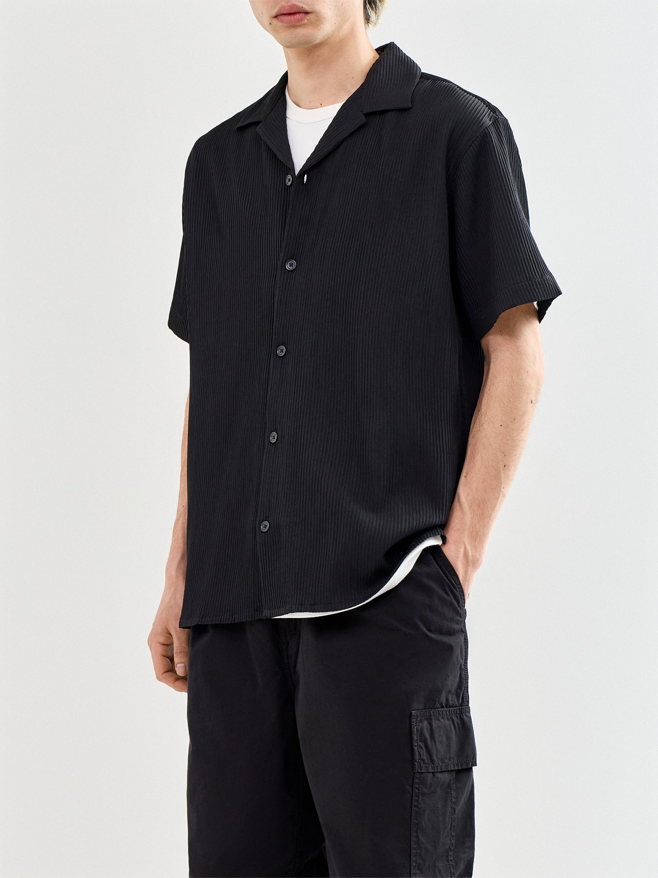 Short Sleeve Resort Shirt Black