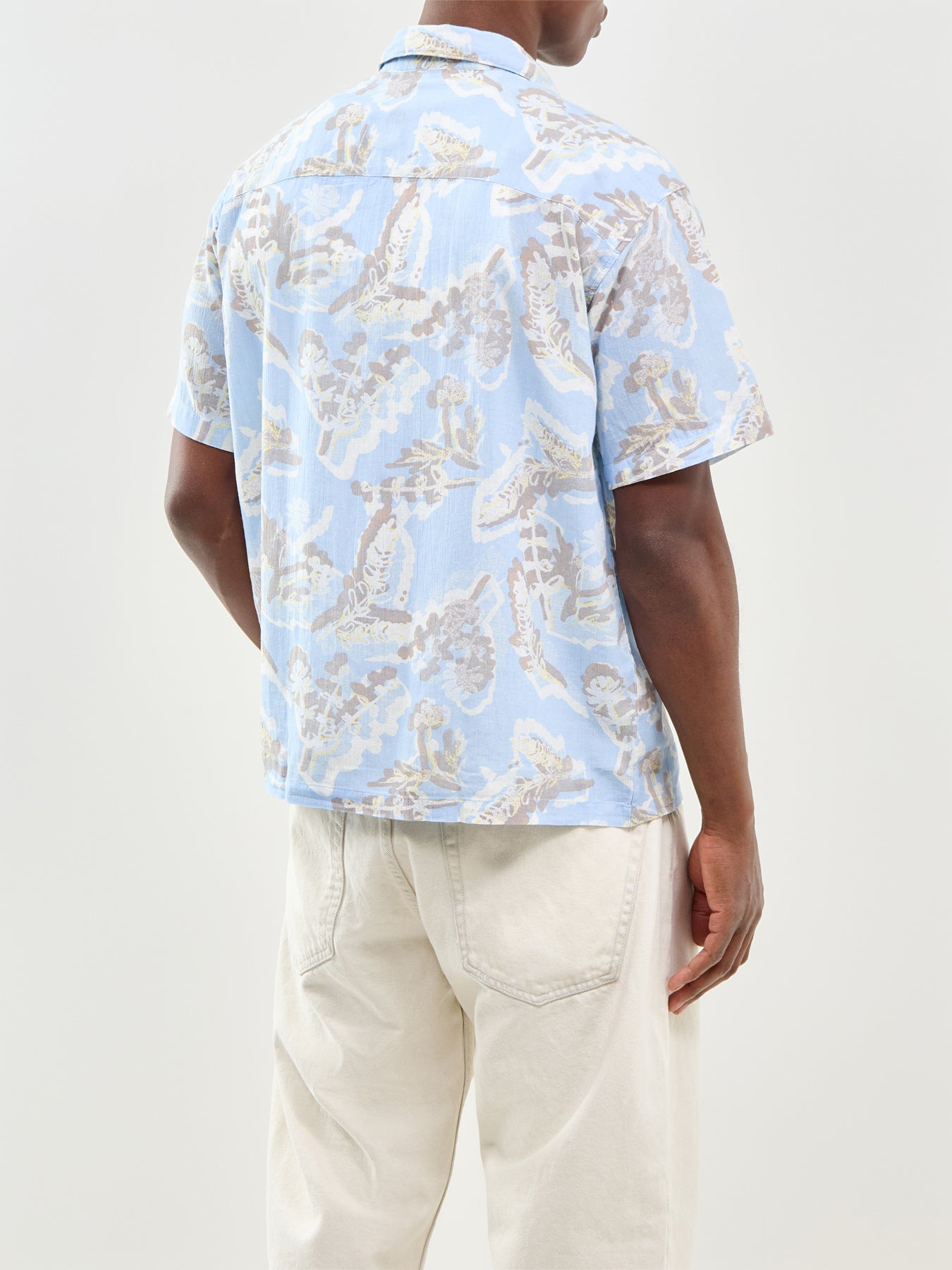 Montauk Printed Short Sleeve Shirt Blue