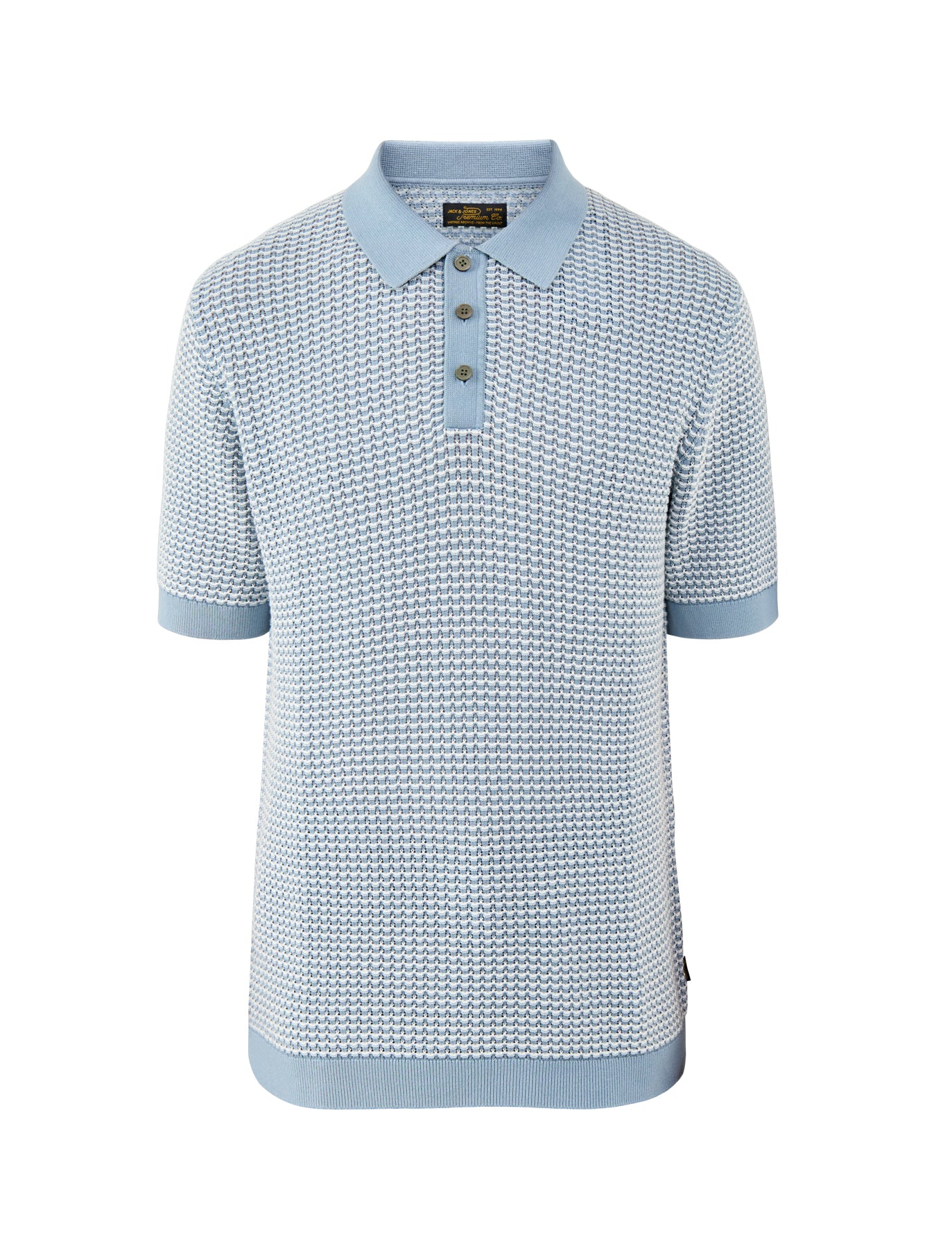 Knitted Polo Shirt Blue