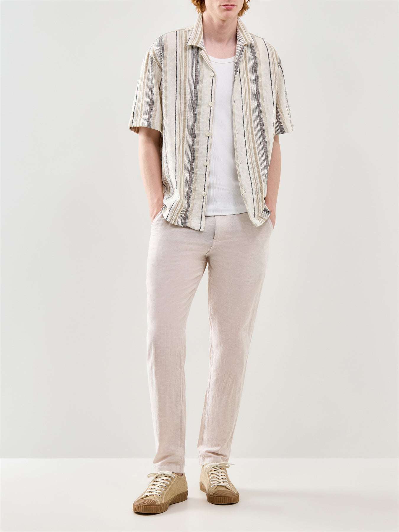 Summer Linen Blend Chino Trousers