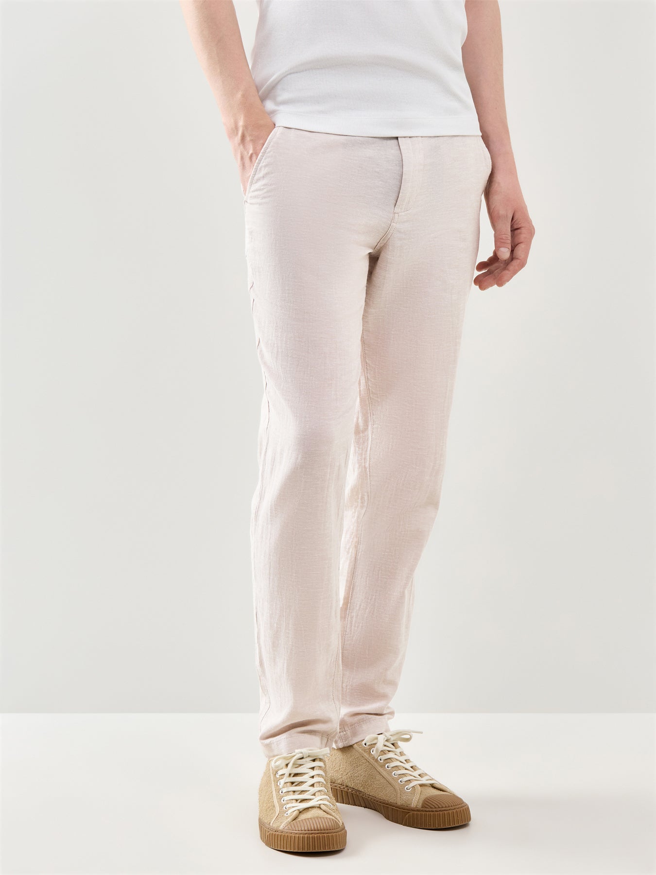 Summer Linen Blend Chino Trousers