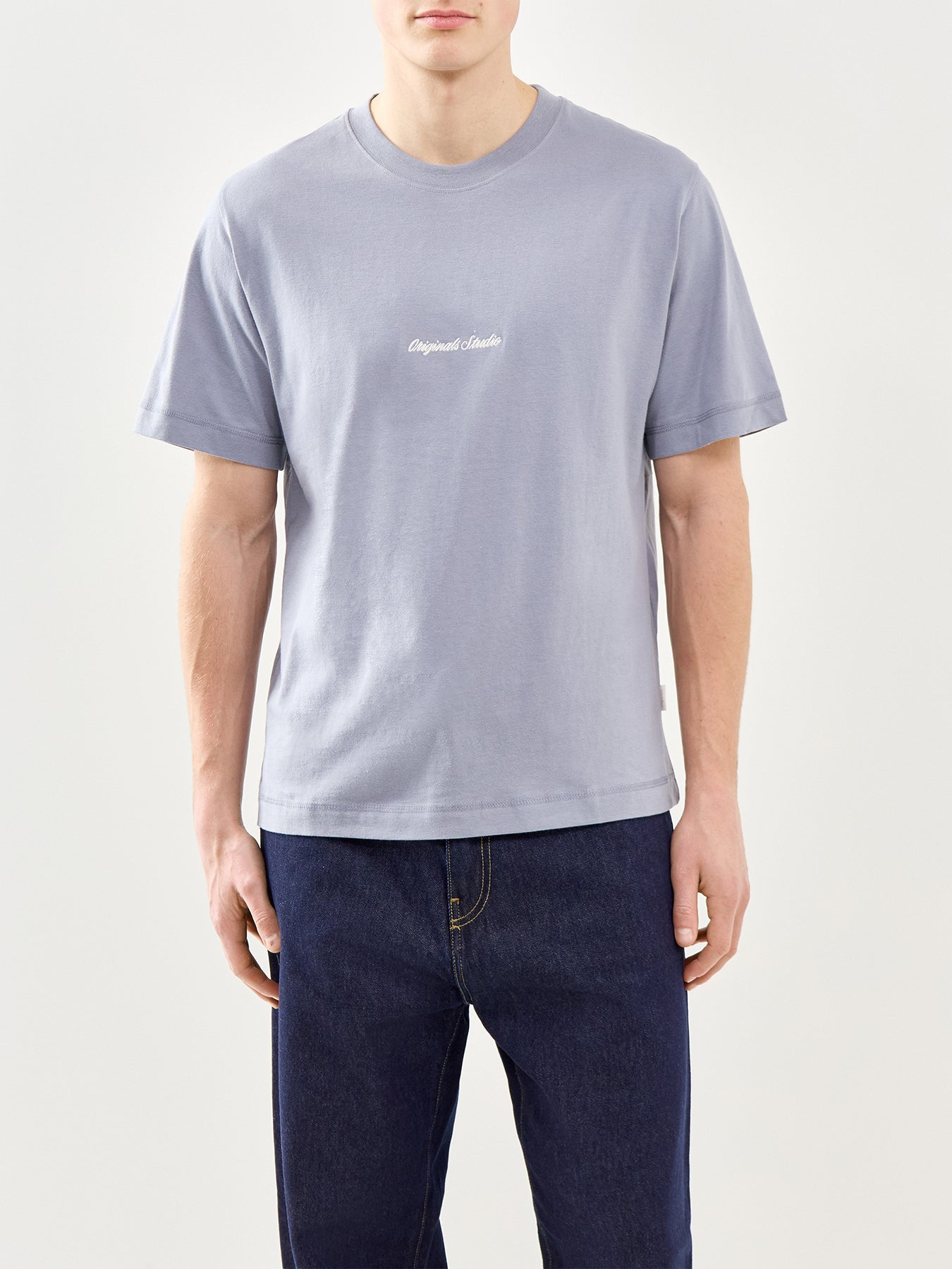 Jornorrebro Embroidered T-Shirt Blue