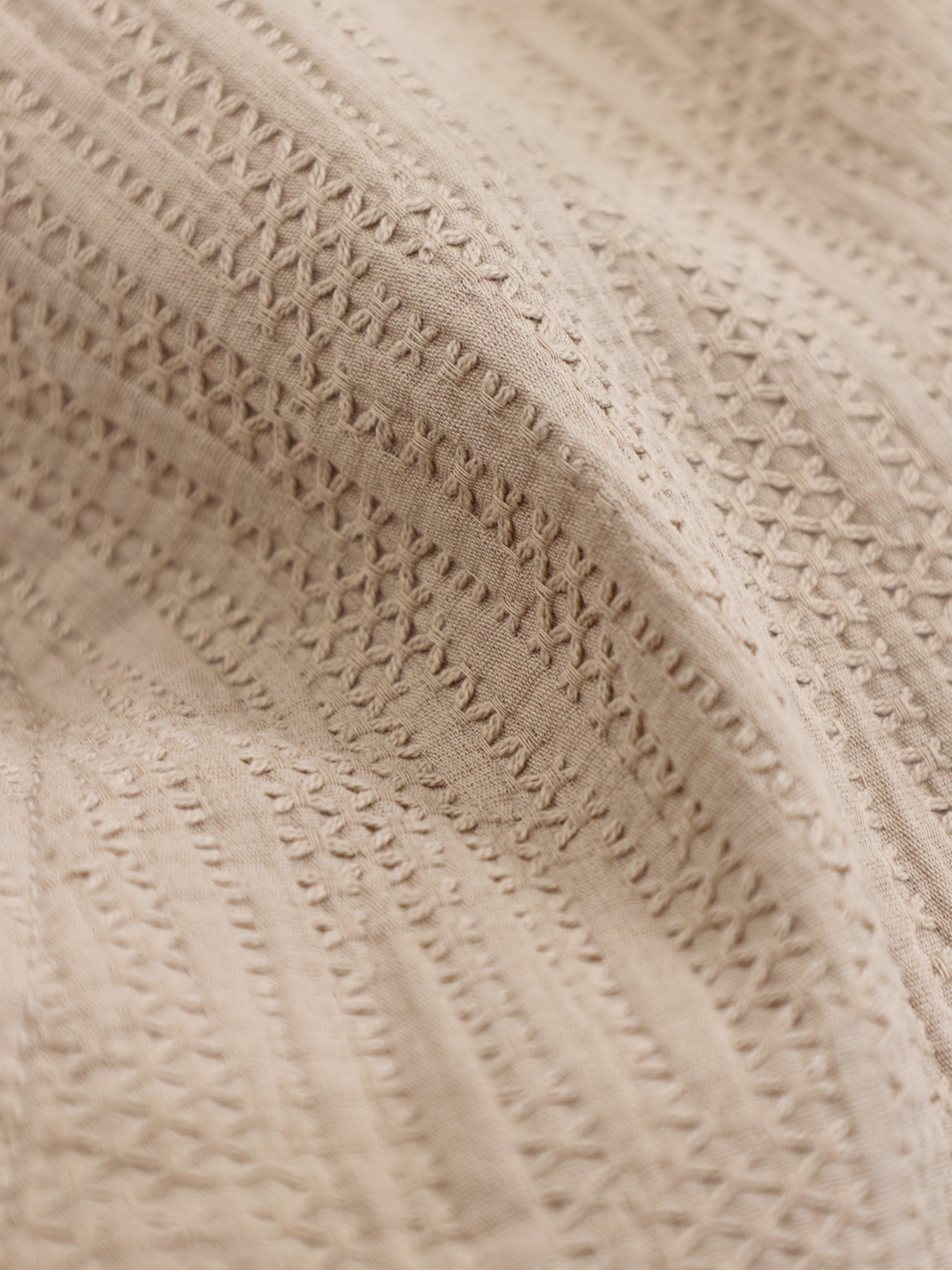 Jaiden Wavy Sweat Shorts Beige