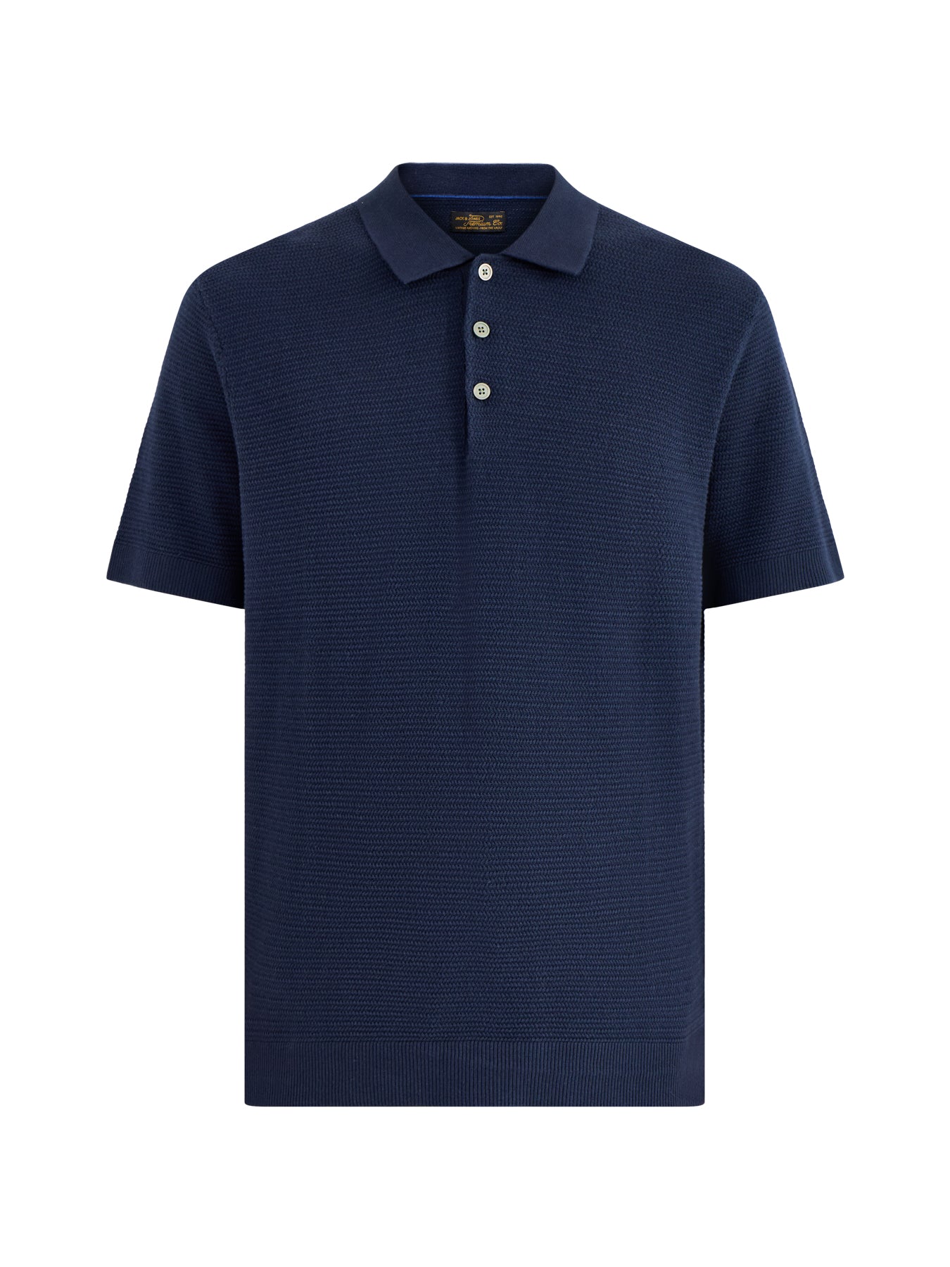 Knit Polo Shirt Navy