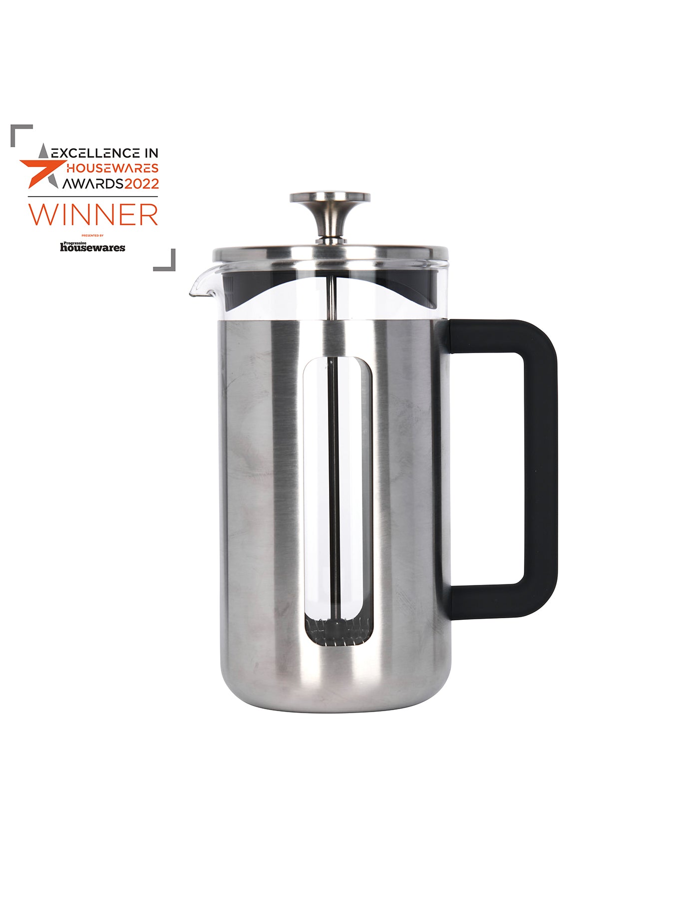 Pisa 8 Cup Cafetière Brushed Chrome