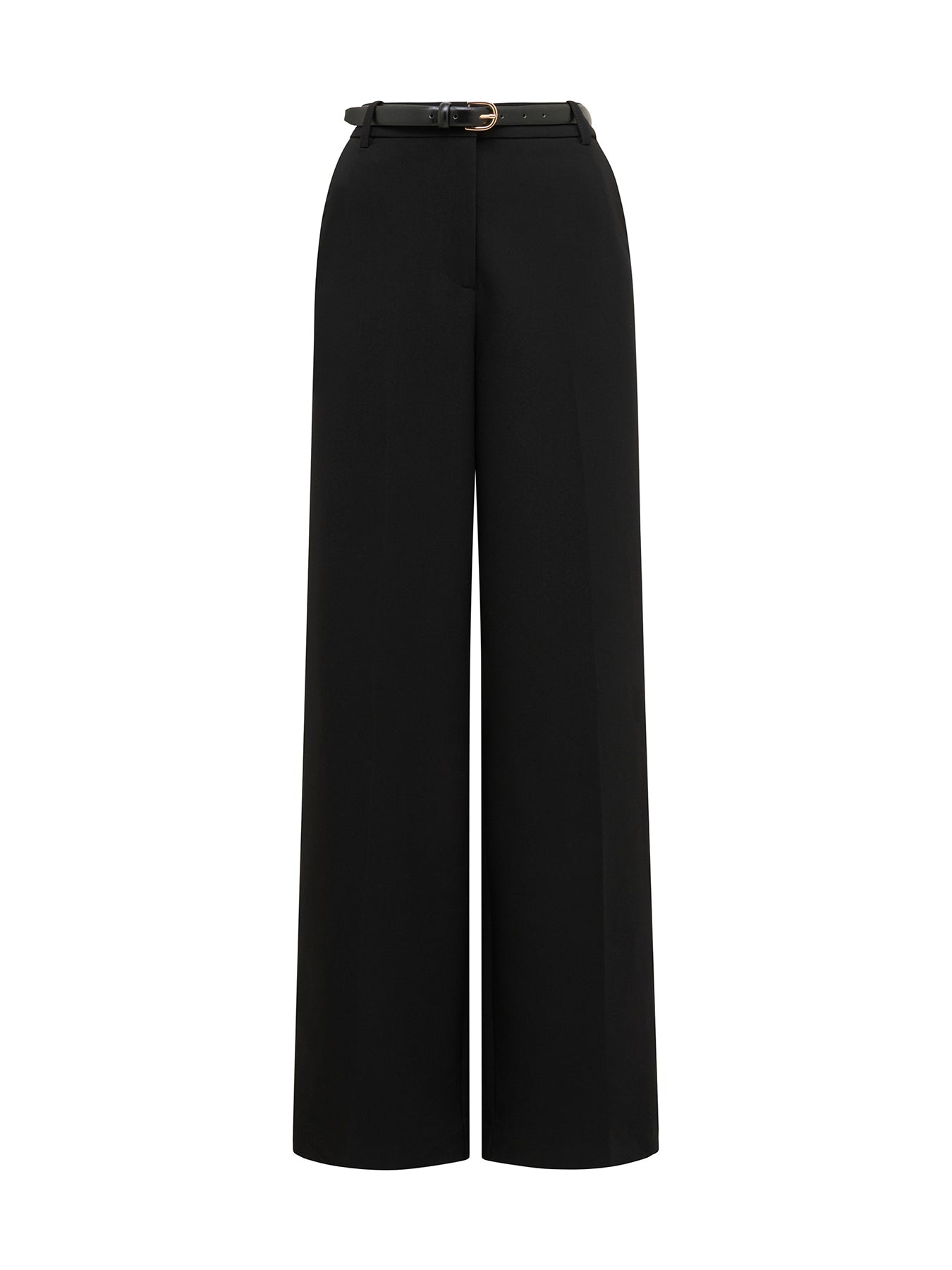 Alexandra Belted Wide Leg Pants Black