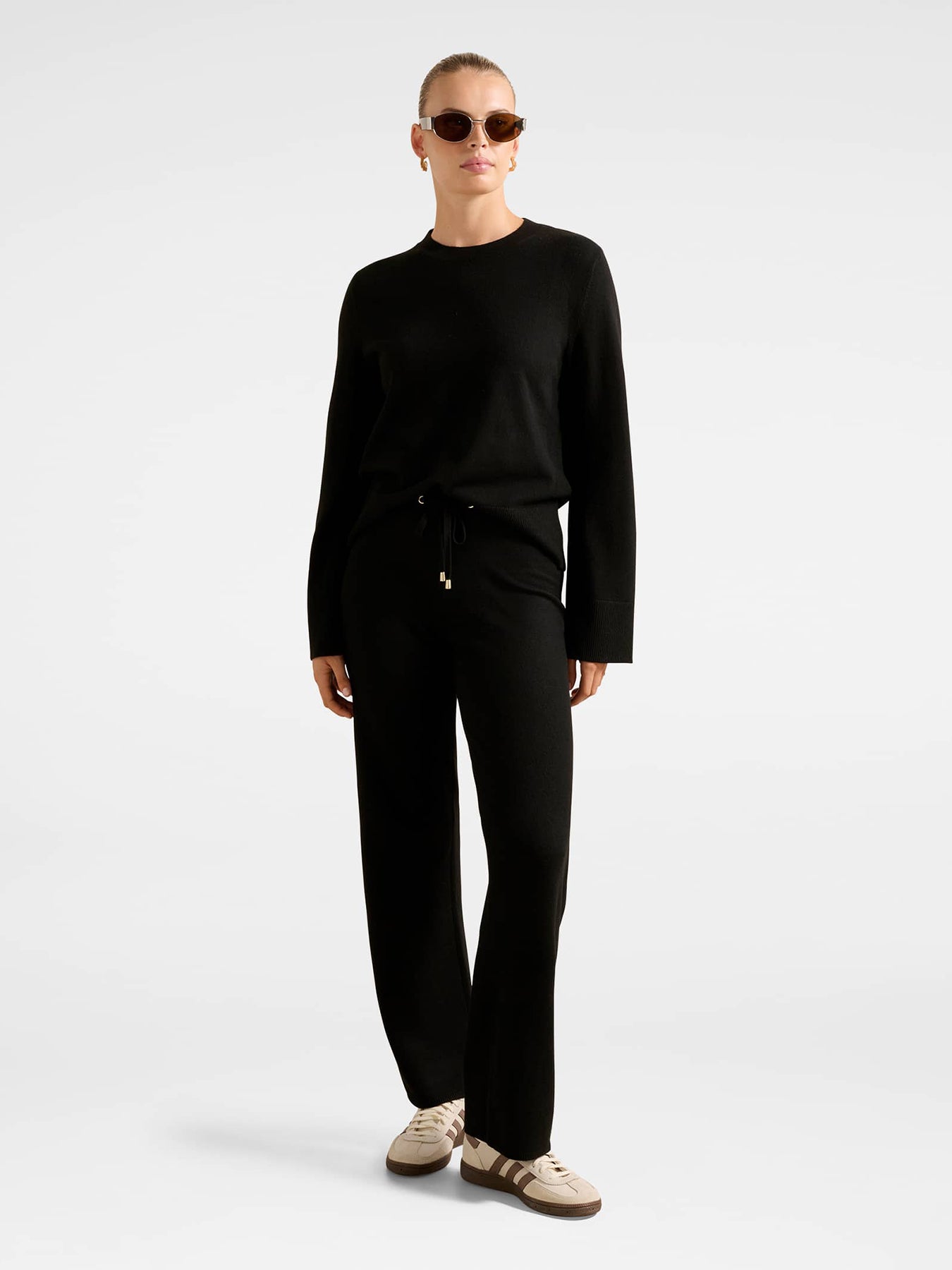 Hazel Knitted Lounge Jumper Black