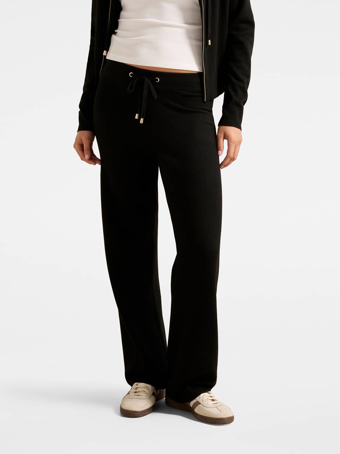 Hazel Knitted Lounge Pants Black