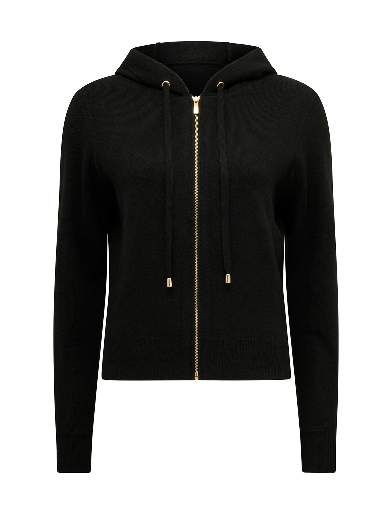 Hazel Knitted Lounge Hoodie Black