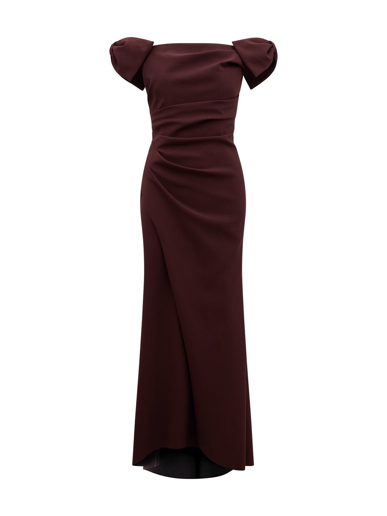 Kalee Bow Wrap Skirt Dress Purple