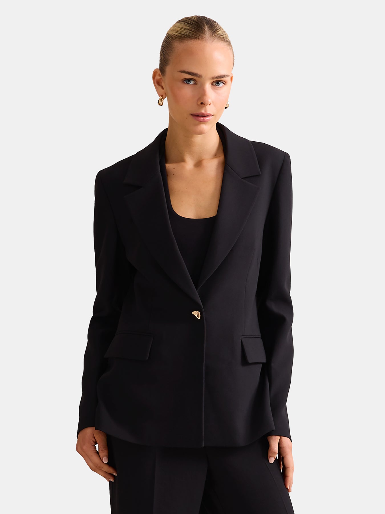 Victoria Single Breasted Blazer Black