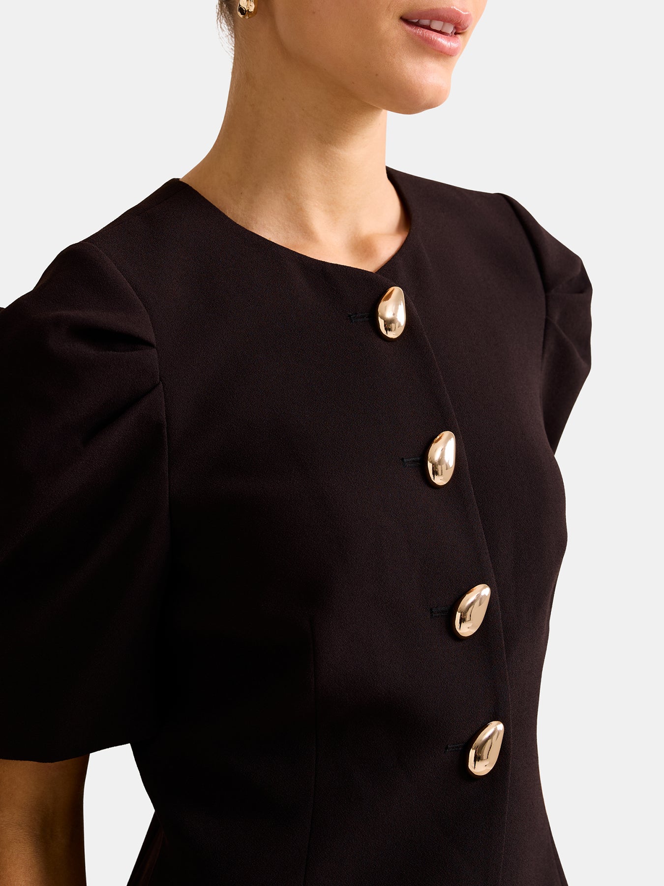 Tamara Short Sleeve Top Black