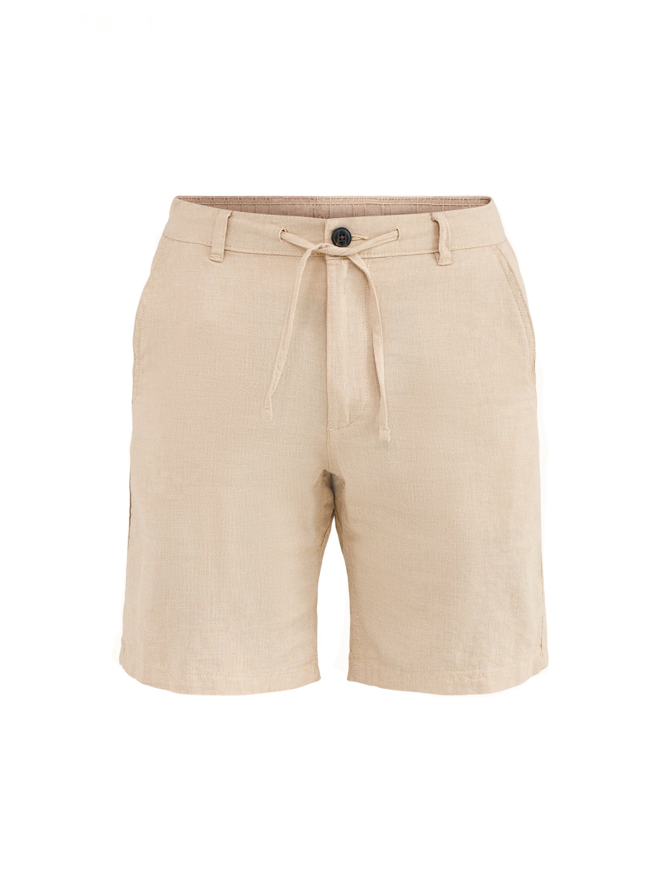 Brody Linen Blend Shorts Beige