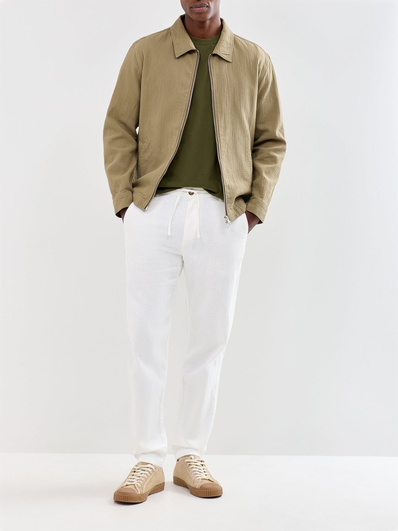 Slim Tape Brody Linen Blend Trousers