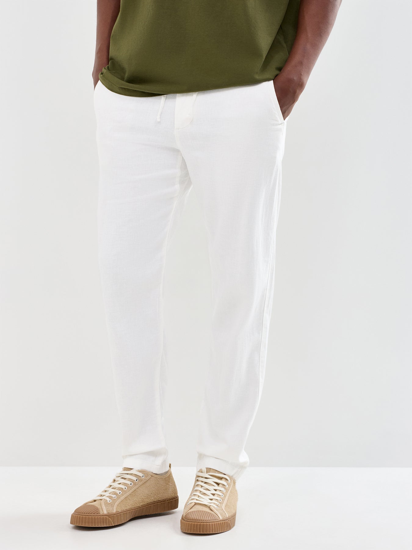 Slim Tape Brody Linen Blend Trousers