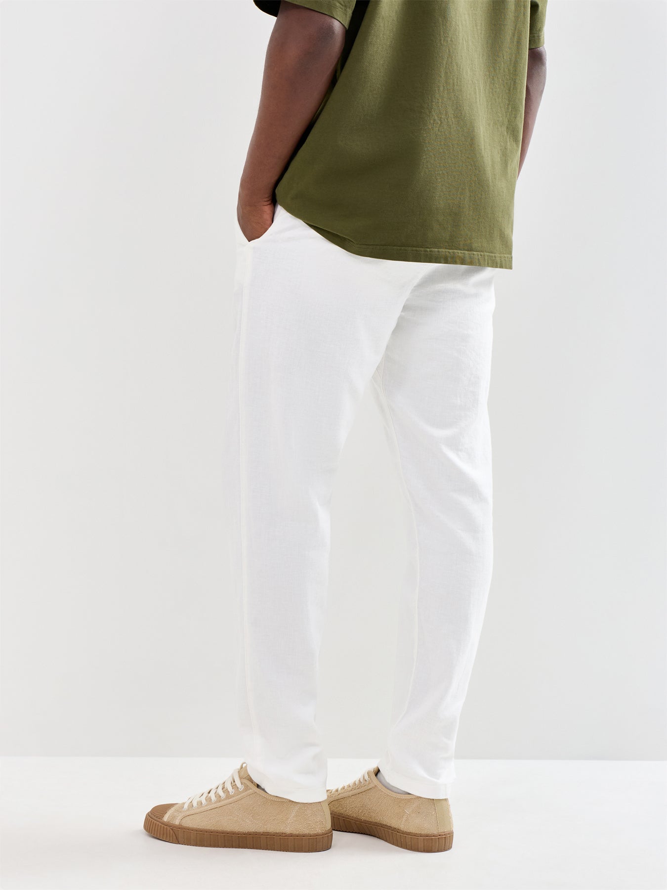 Slim Tape Brody Linen Blend Trousers