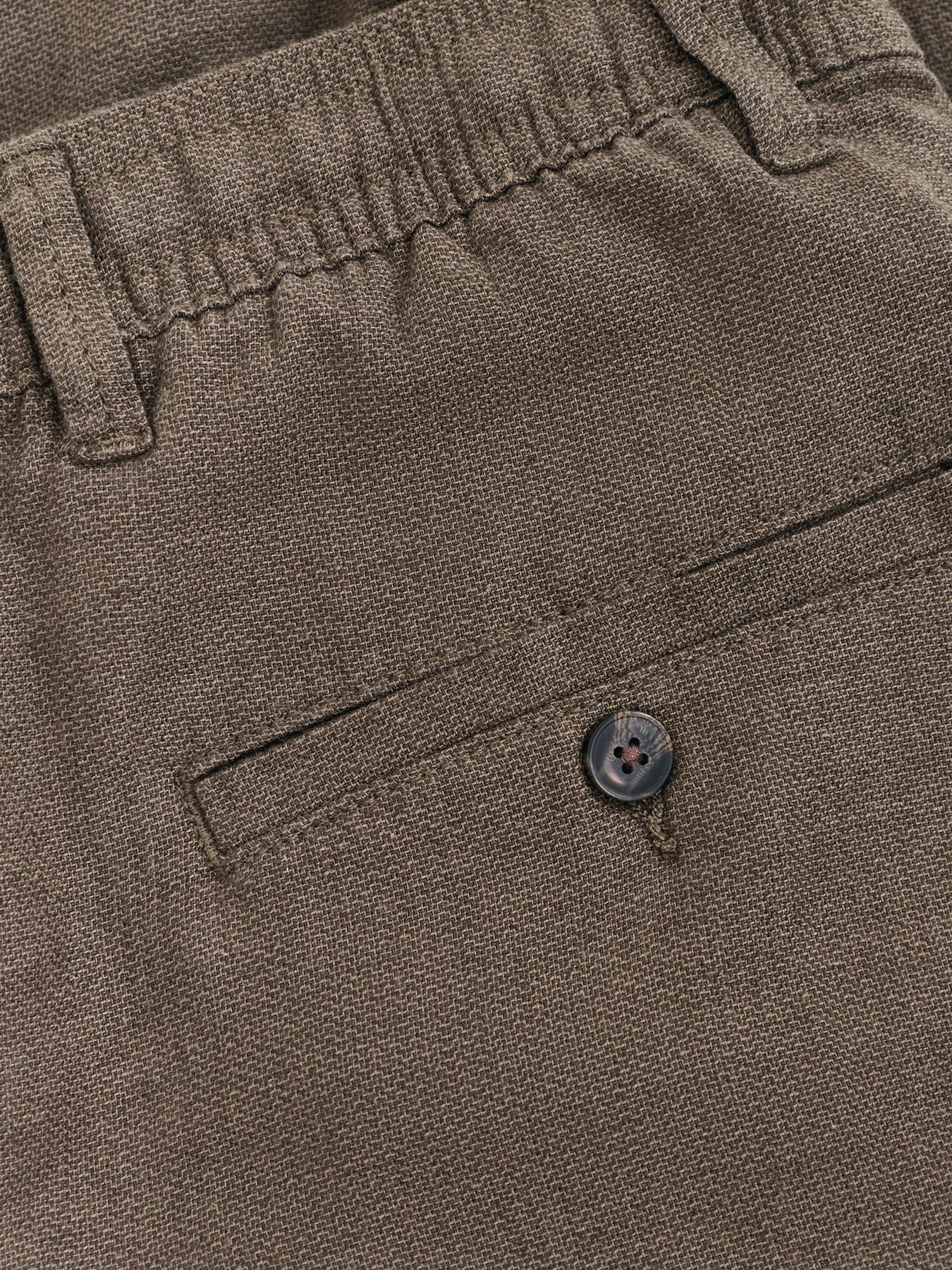 Slim Tape Brody Linen Blend Trousers Khaki