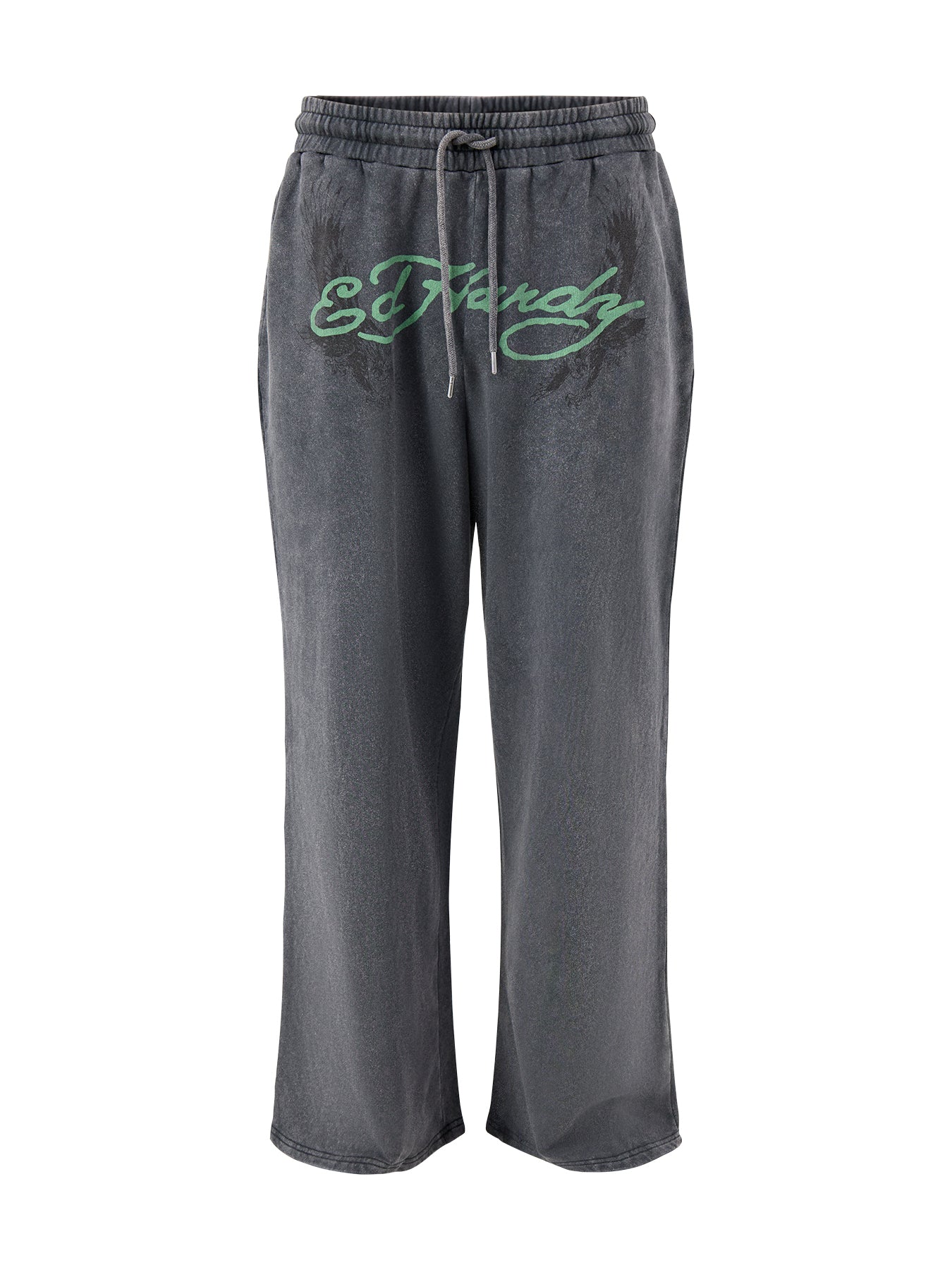Tattoo Club Straight Leg Joggers Black