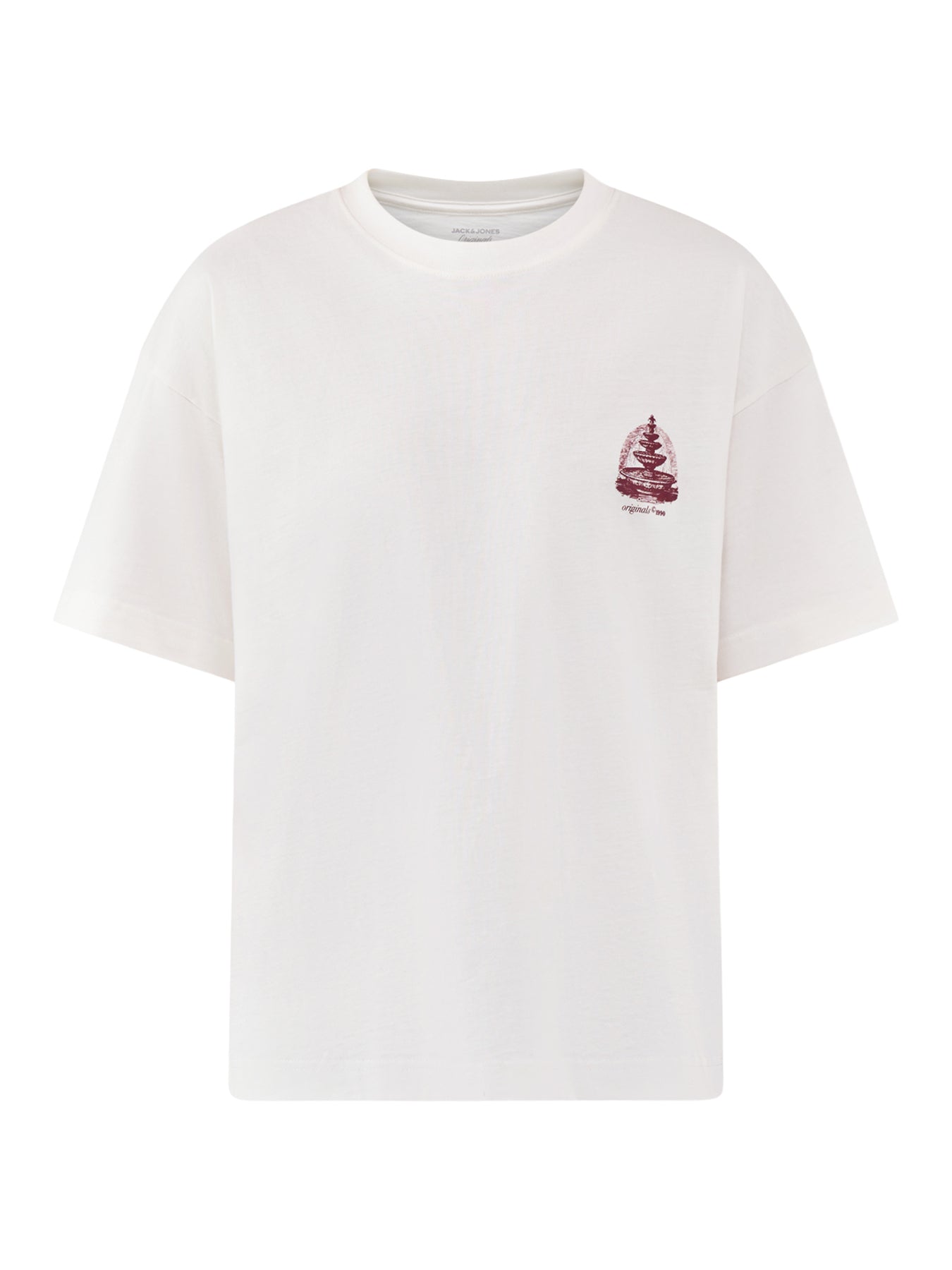 Back Print T Shirt White