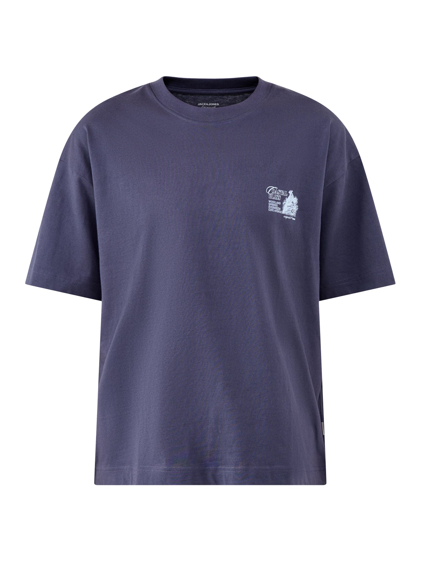 Back Print T Shirt Navy