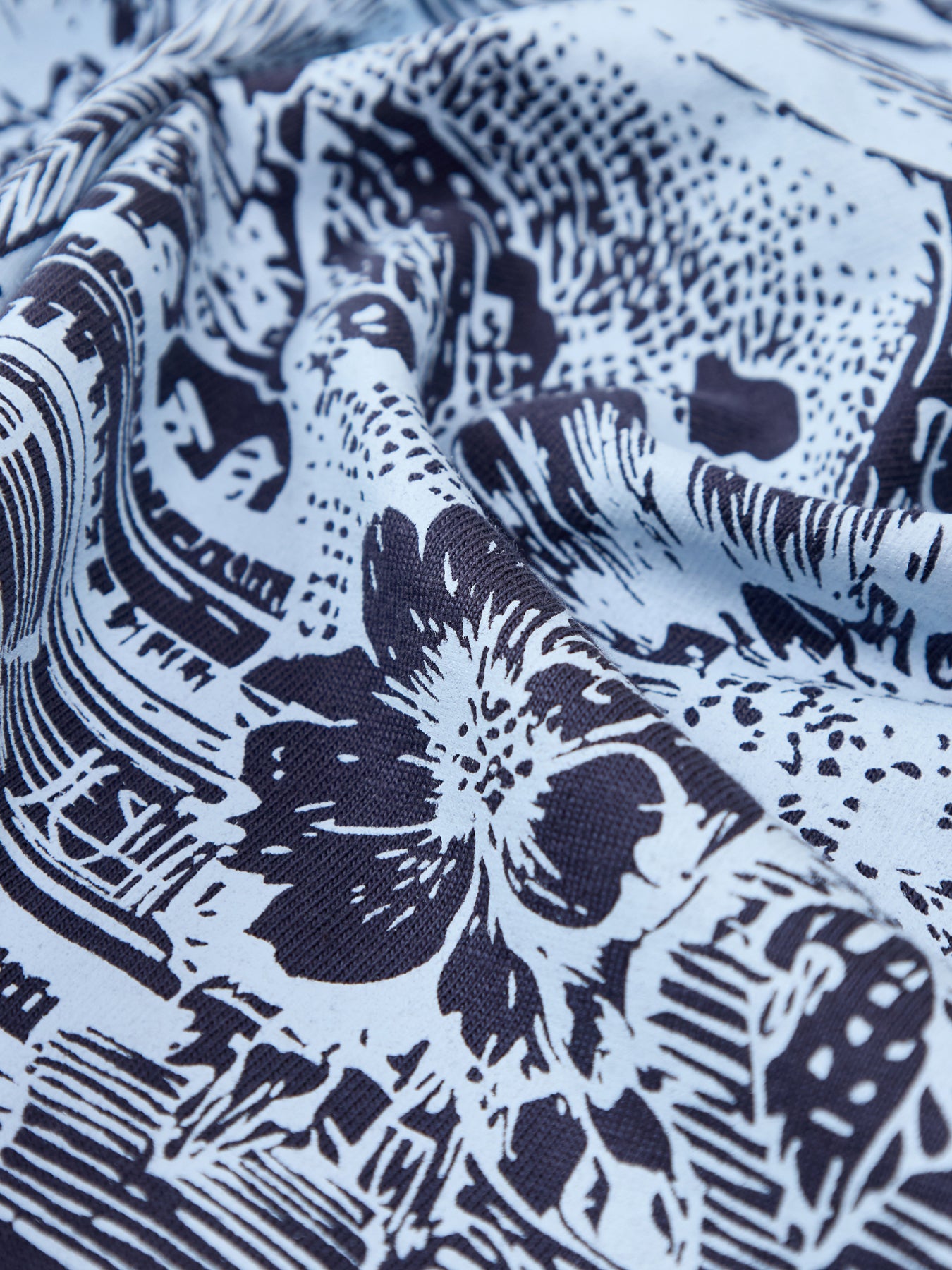 Back Print T Shirt Navy