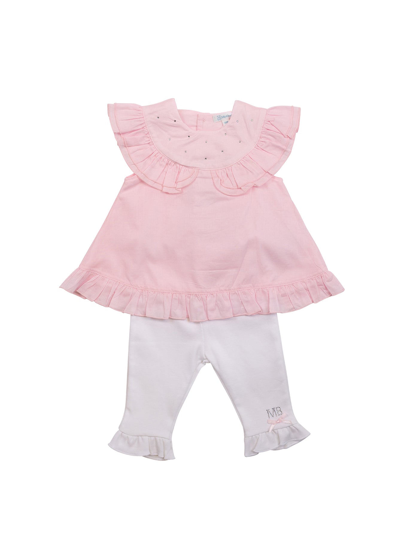 Baby Gem Stone Dress and Legging Set Pink