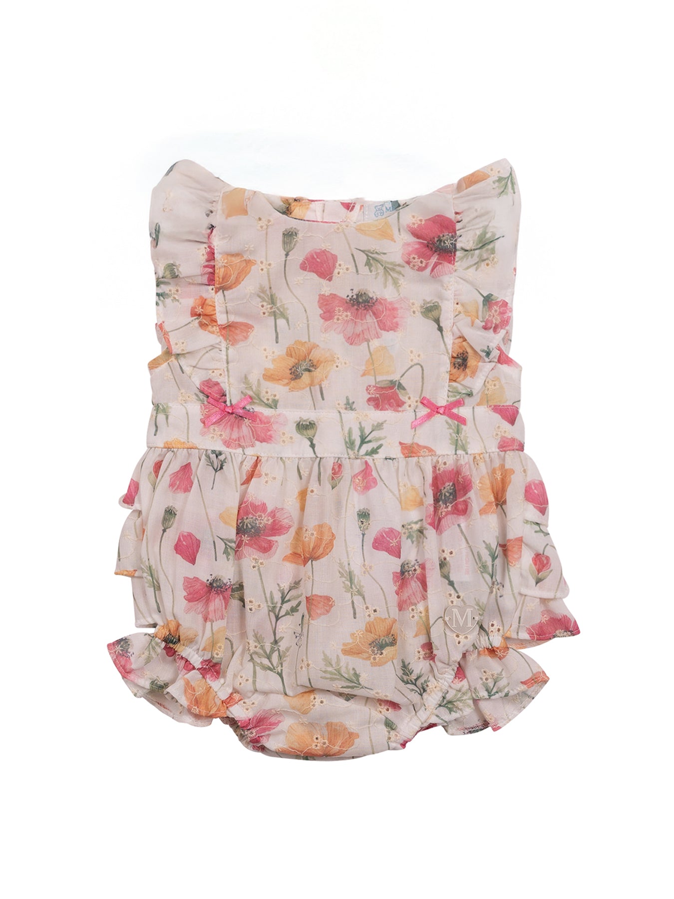 Baby Floral Romper White Floral
