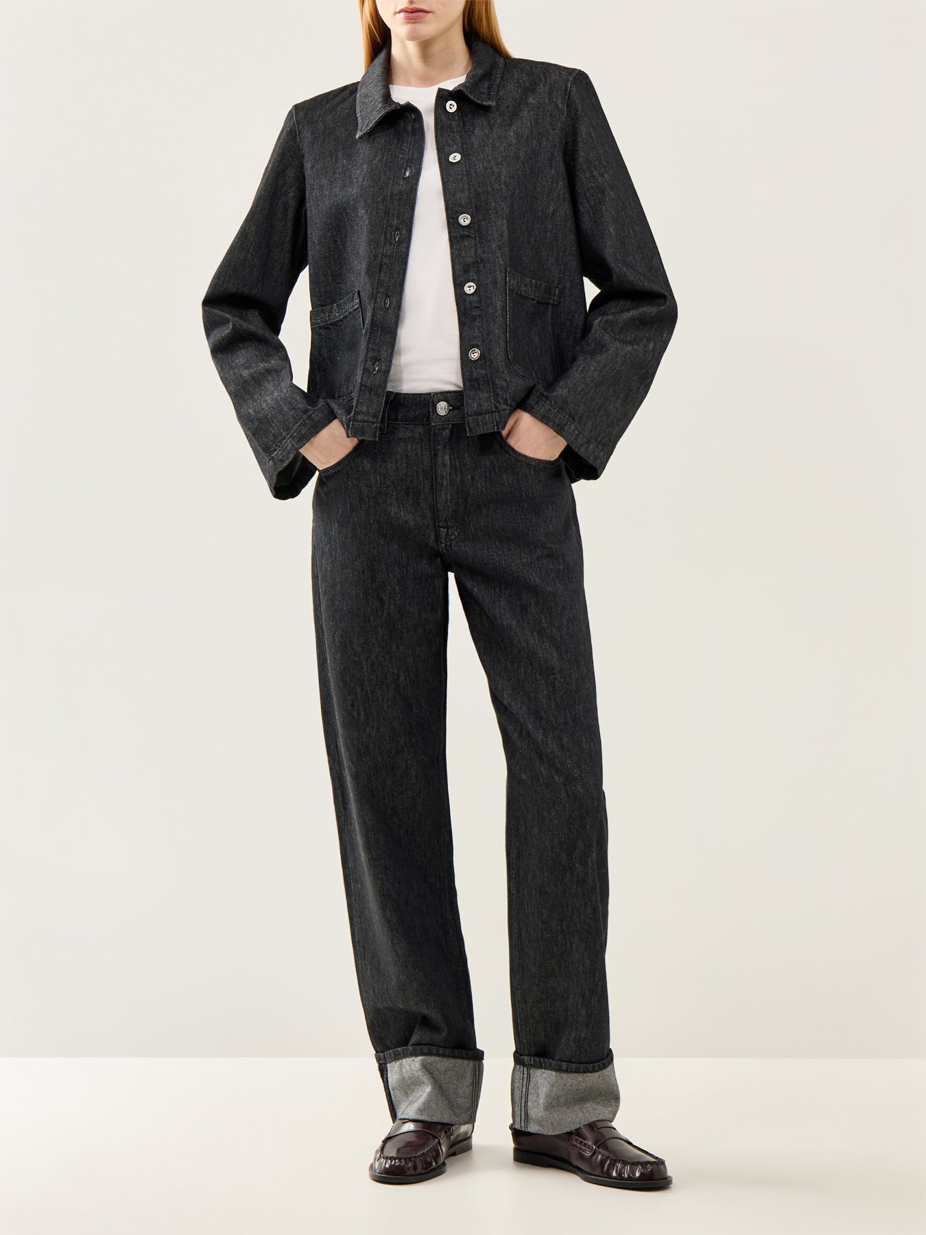 Lyra-Bora Denim Shirt Black Denim