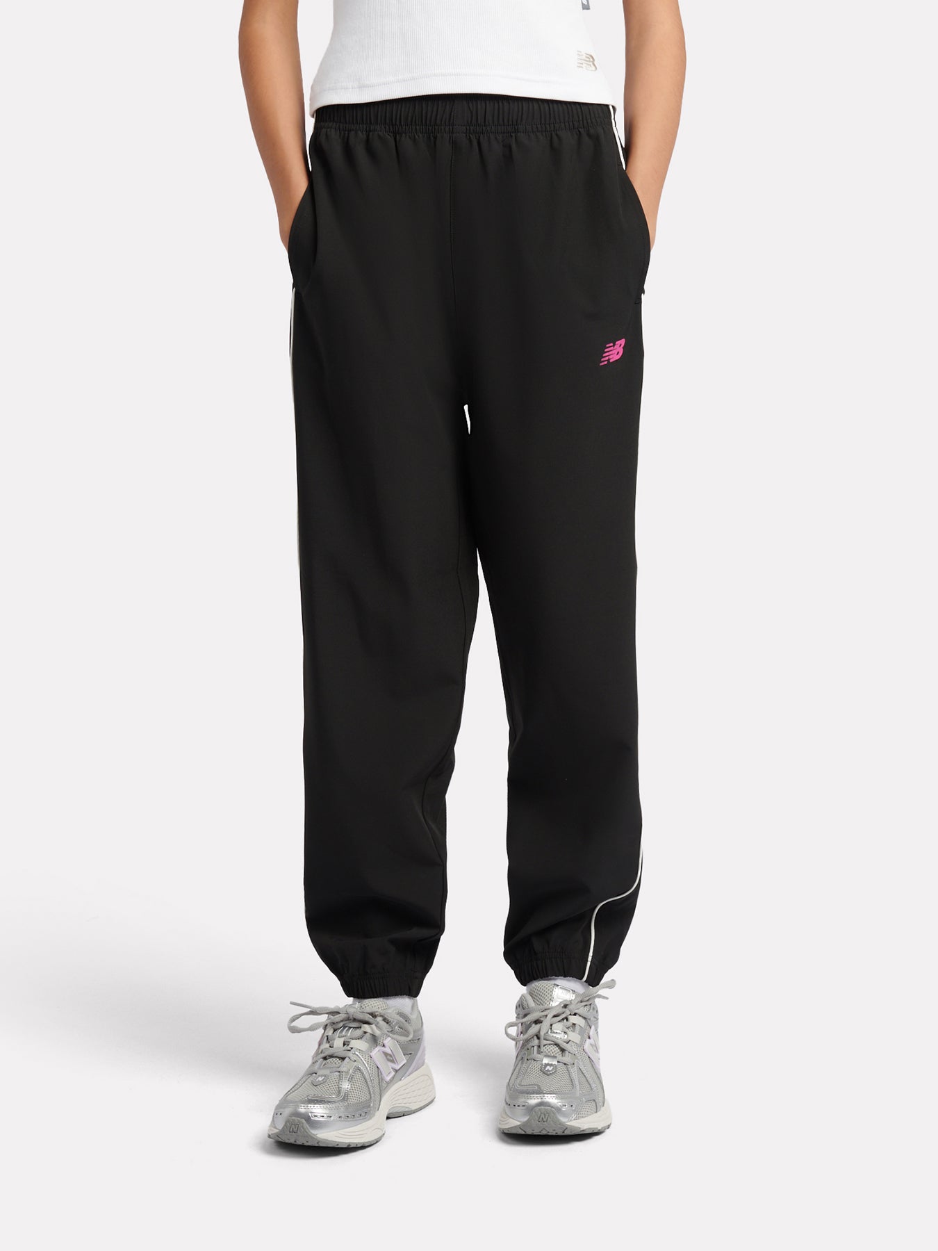 Kids' Piping Track Joggers Black