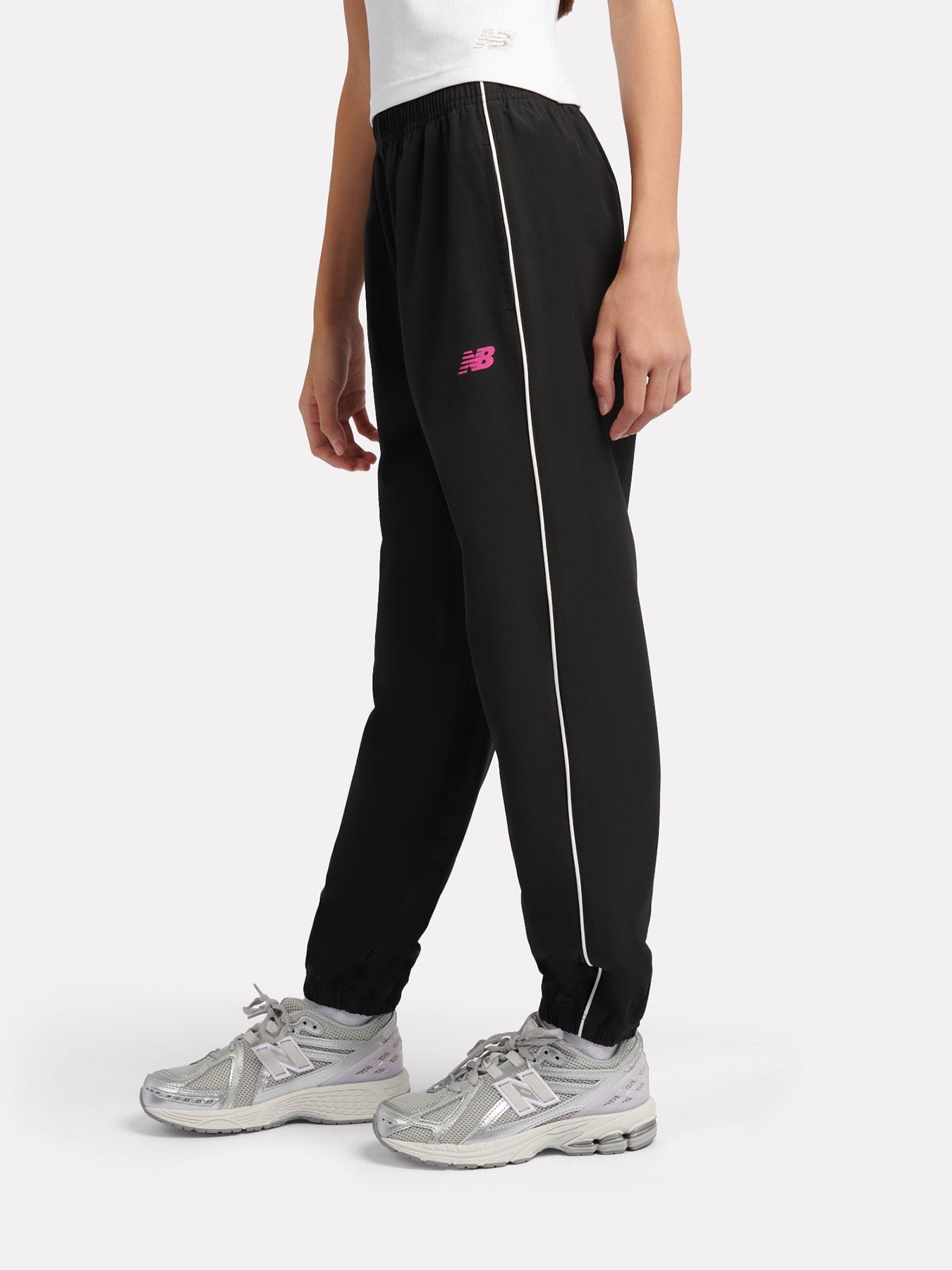 Kids' Piping Track Joggers Black