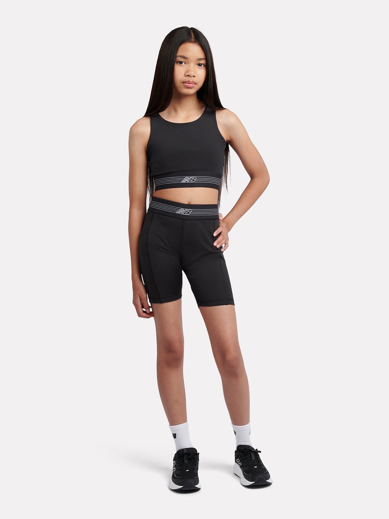 Kids' Performance Pocket Cycle Shorts Black