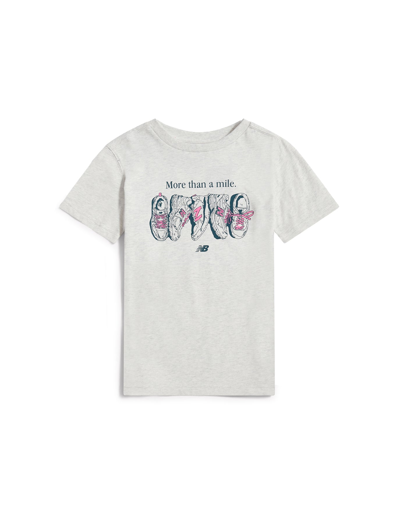 Kids' More Than A Mile Graphic T-Shirt Grey