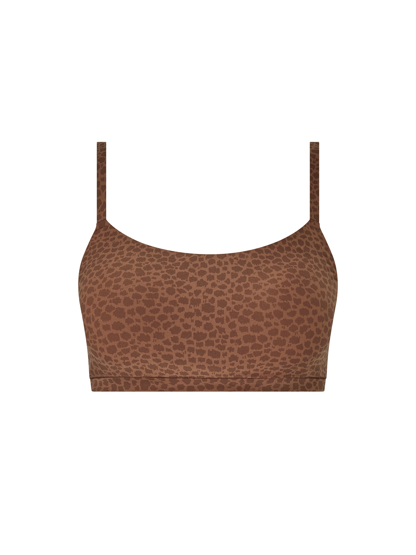Soft Stretch Padded Bralette Brown