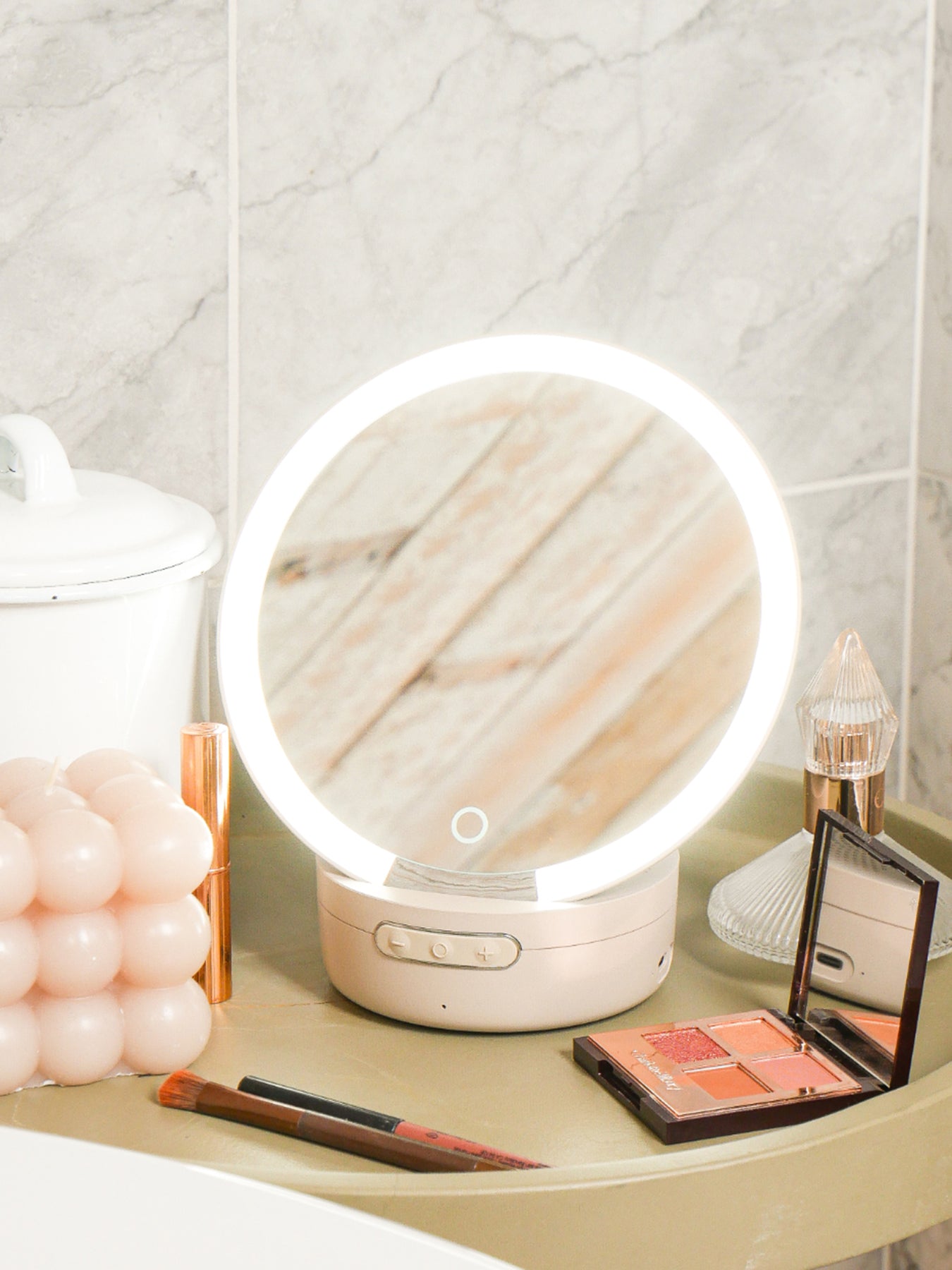 Glow Mini Bluetooth Speaker Makeup Mirror