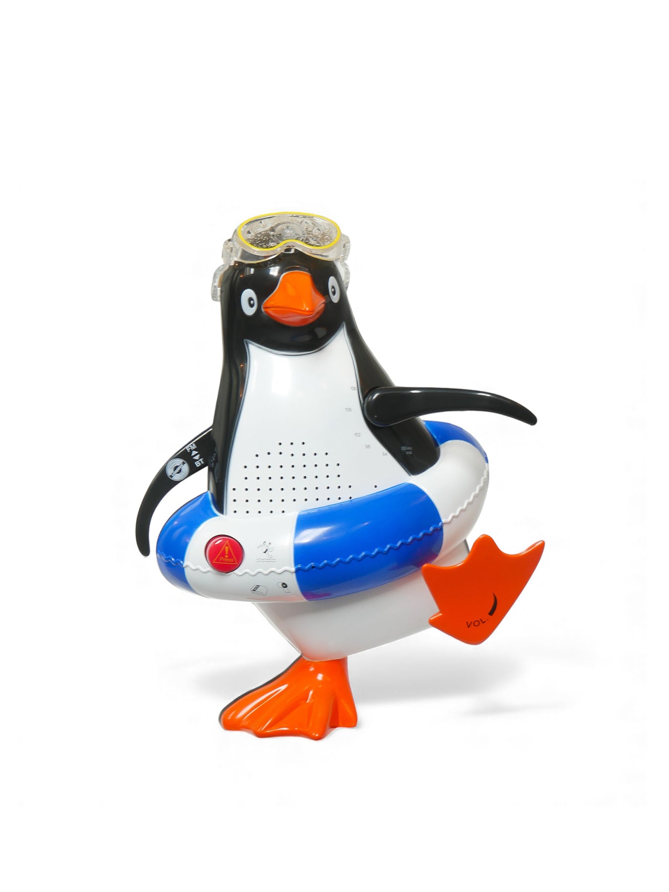 Penguin Shower Radio and Speaker Red