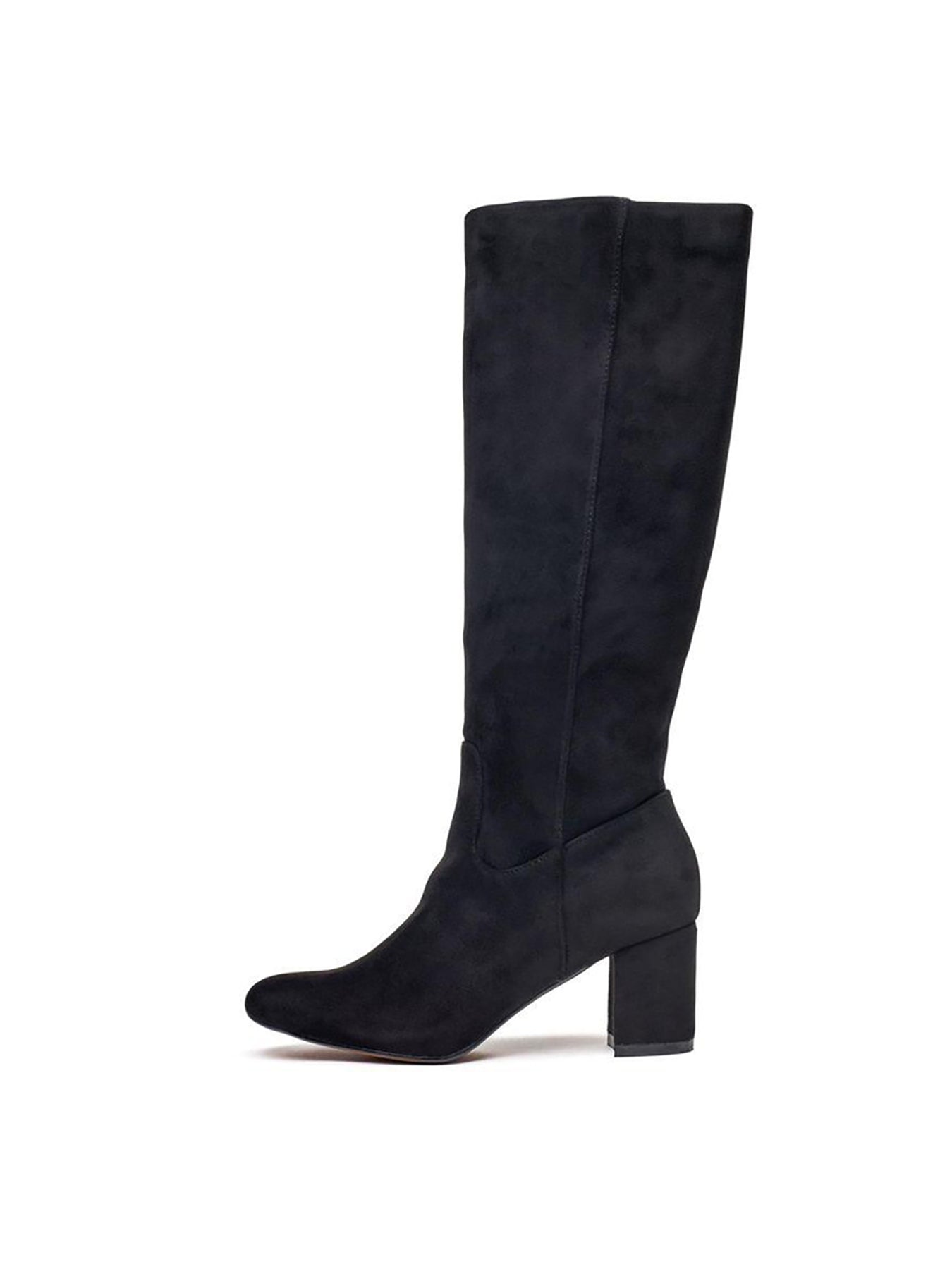 Vegan Avocado Knee High Boots Black