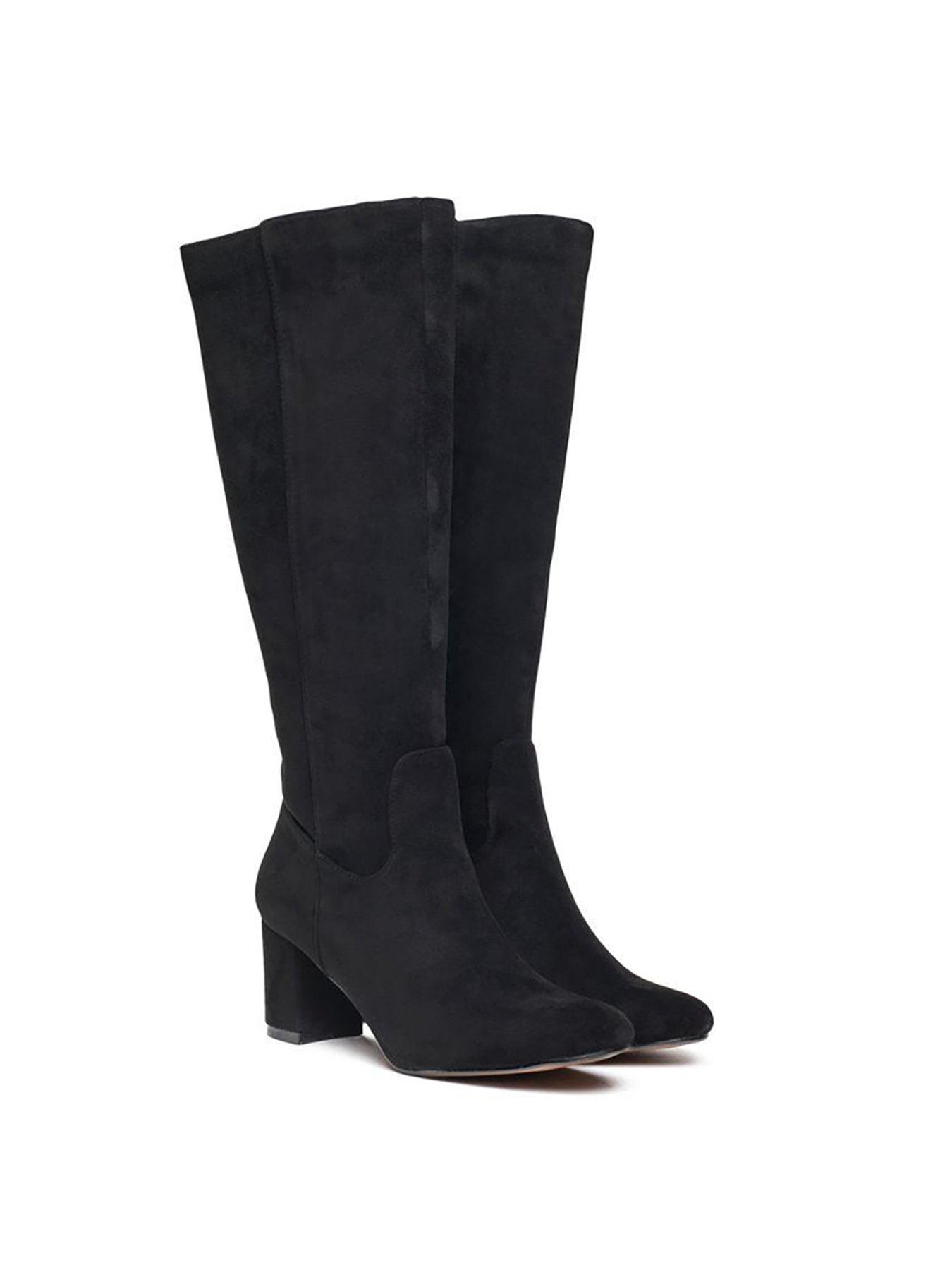 Vegan Avocado Knee High Boots Black