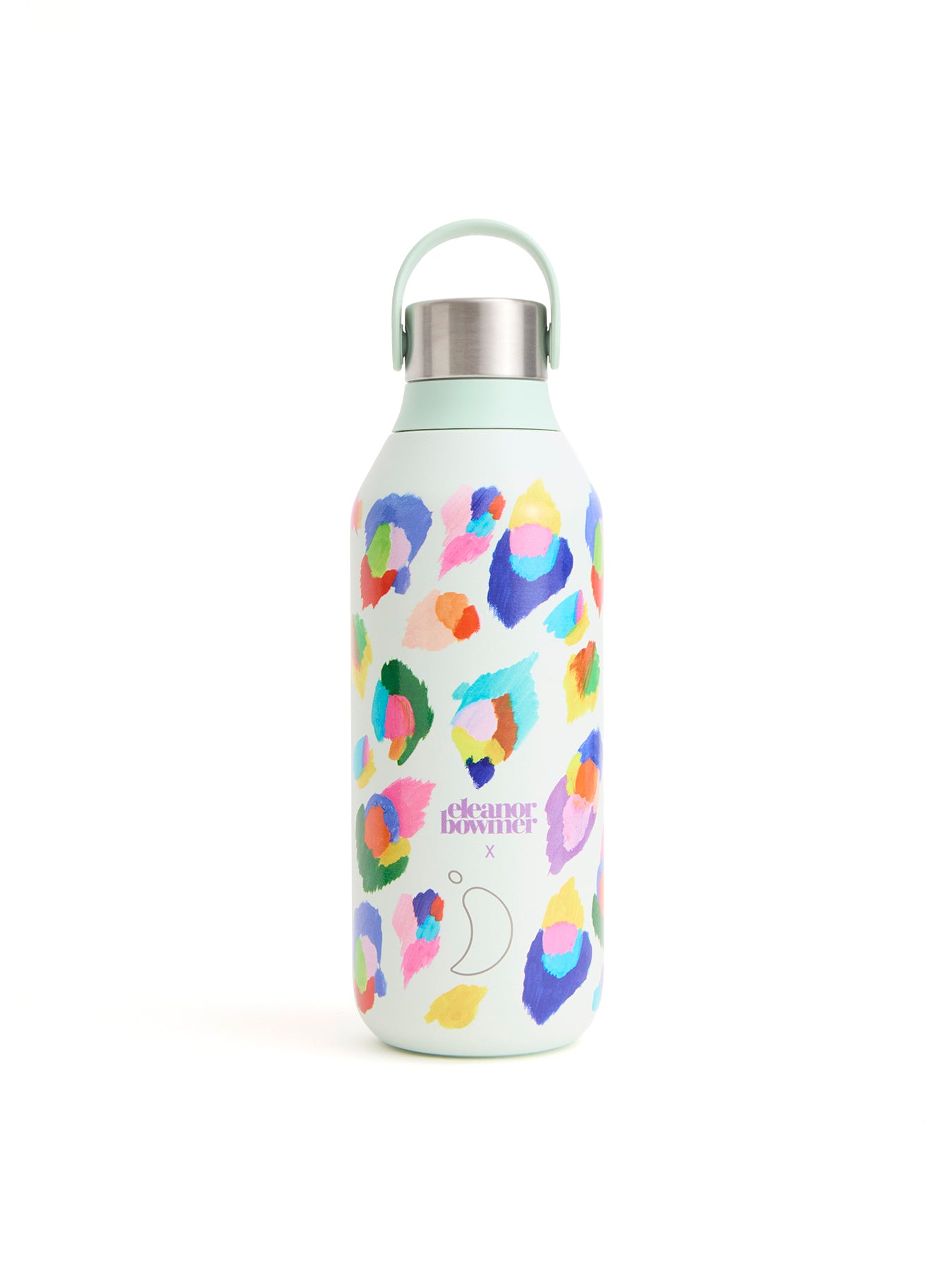 Insulated Reusable Bottle with Leopard Print Design