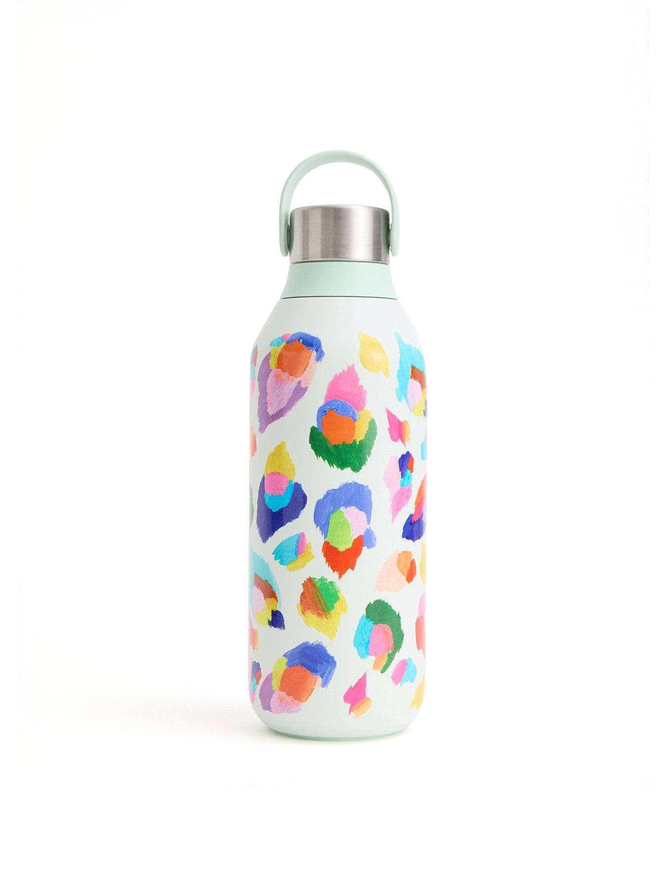 Insulated Reusable Bottle with Leopard Print Design