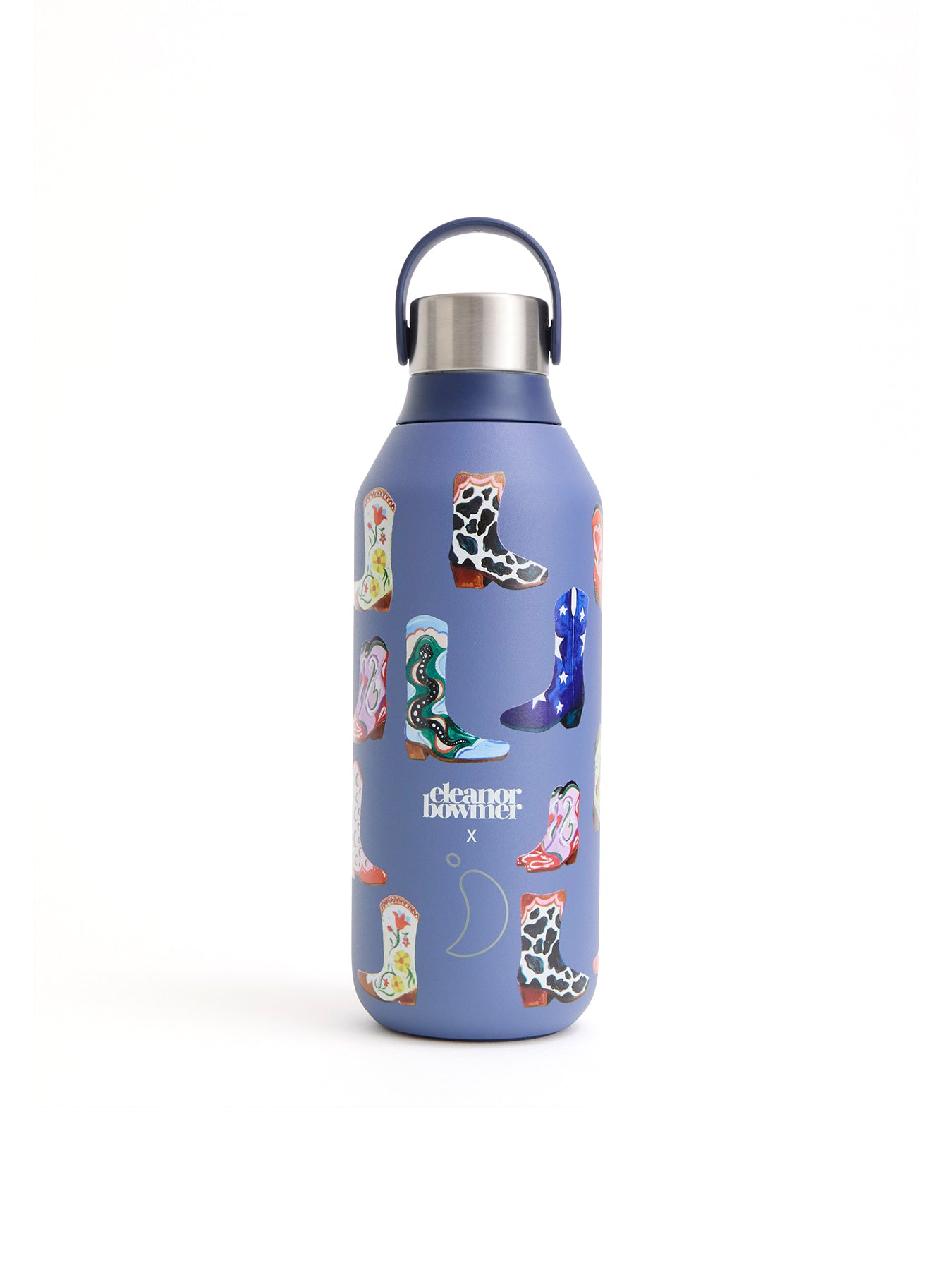 Insulated Reusable Bottle with Cowboy Boots Print