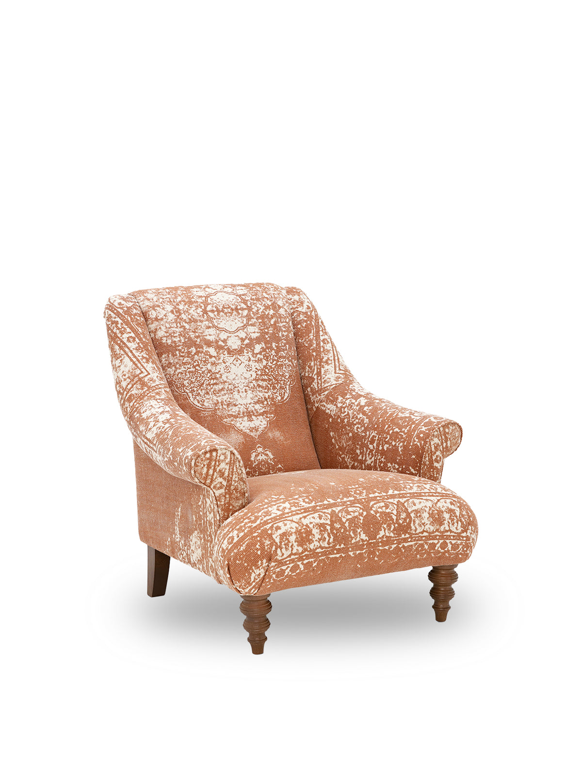 Jacaranda Patterned Fabric Accent Chair