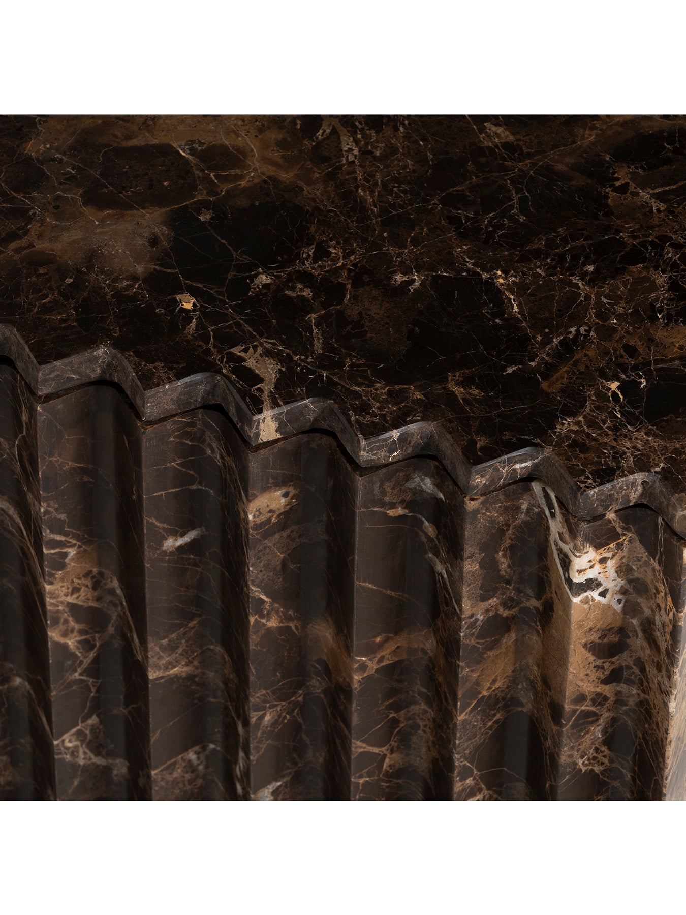 Bruni Brown Marble Coffee Table