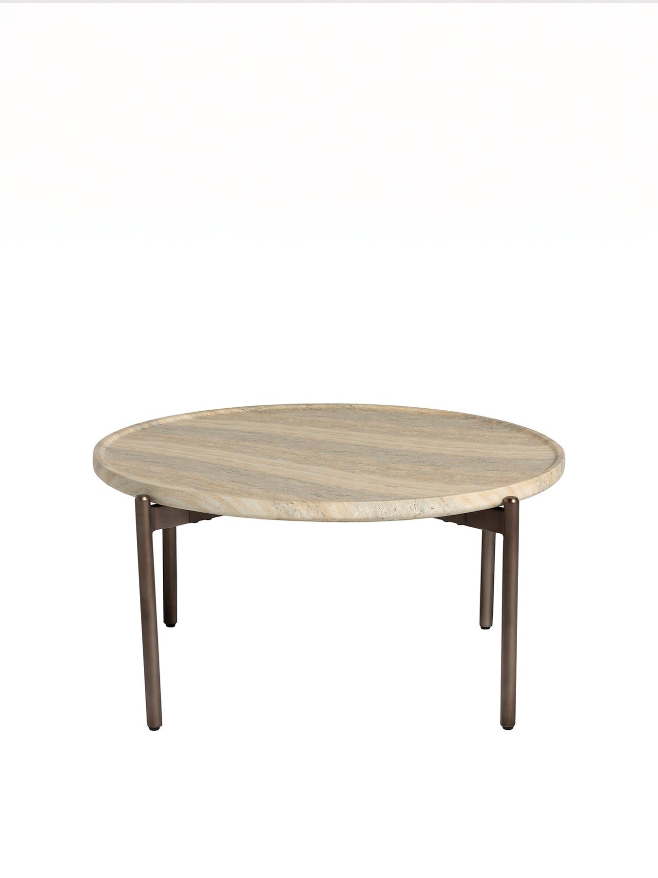 Ryde Travertine Coffee Table Brown