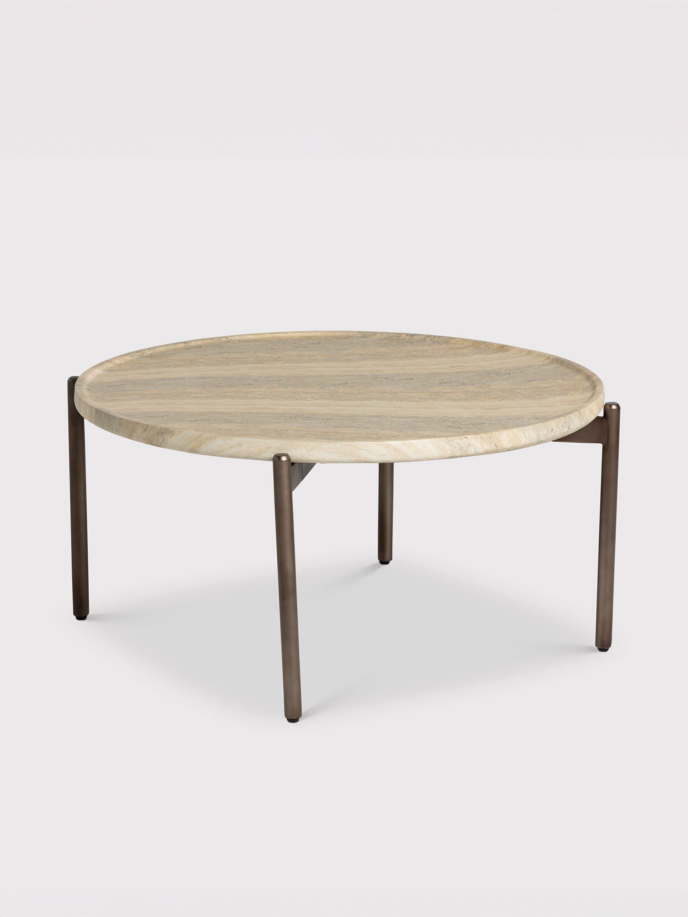 Ryde Travertine Coffee Table Brown