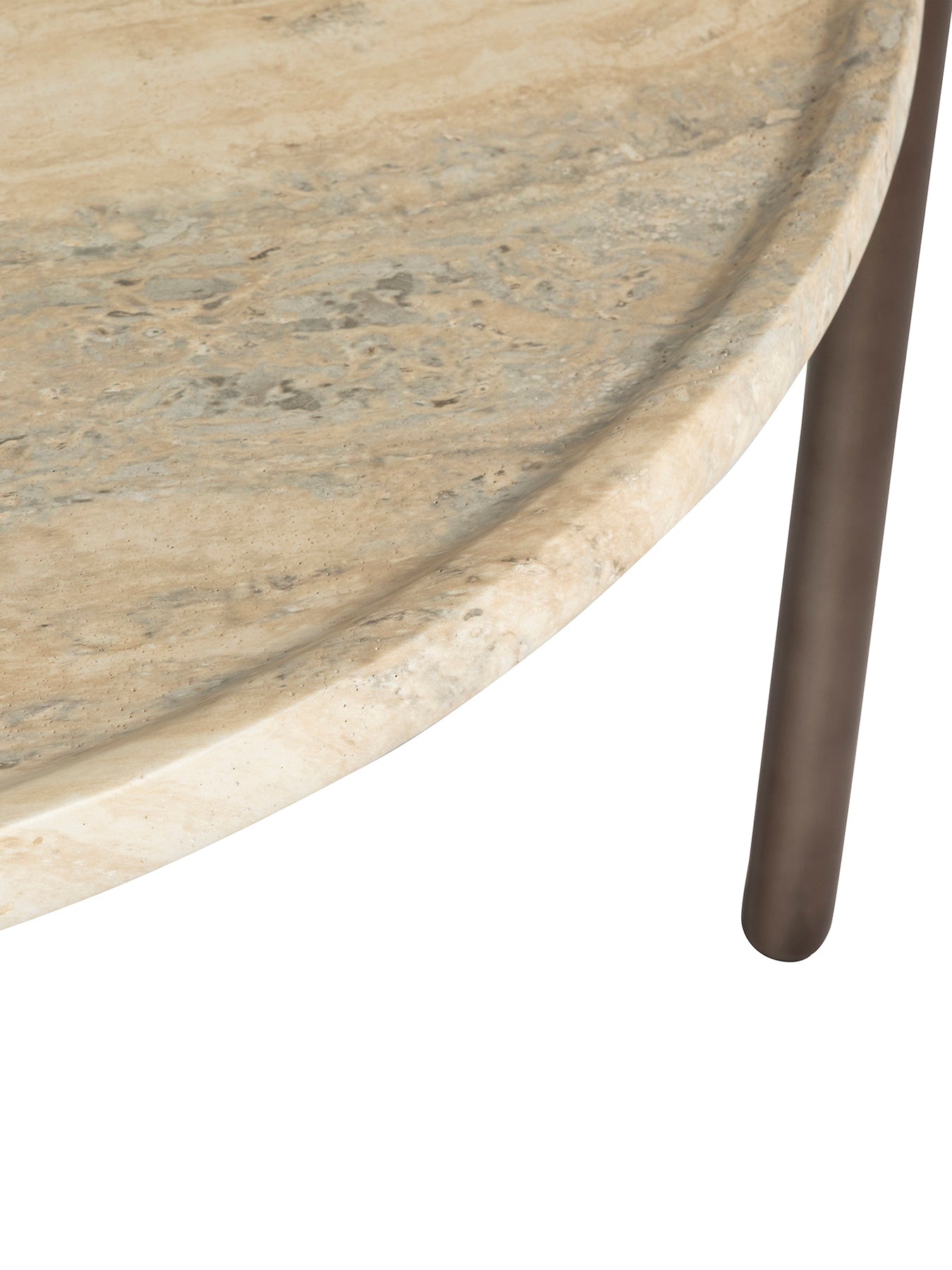 Ryde Travertine Coffee Table Brown