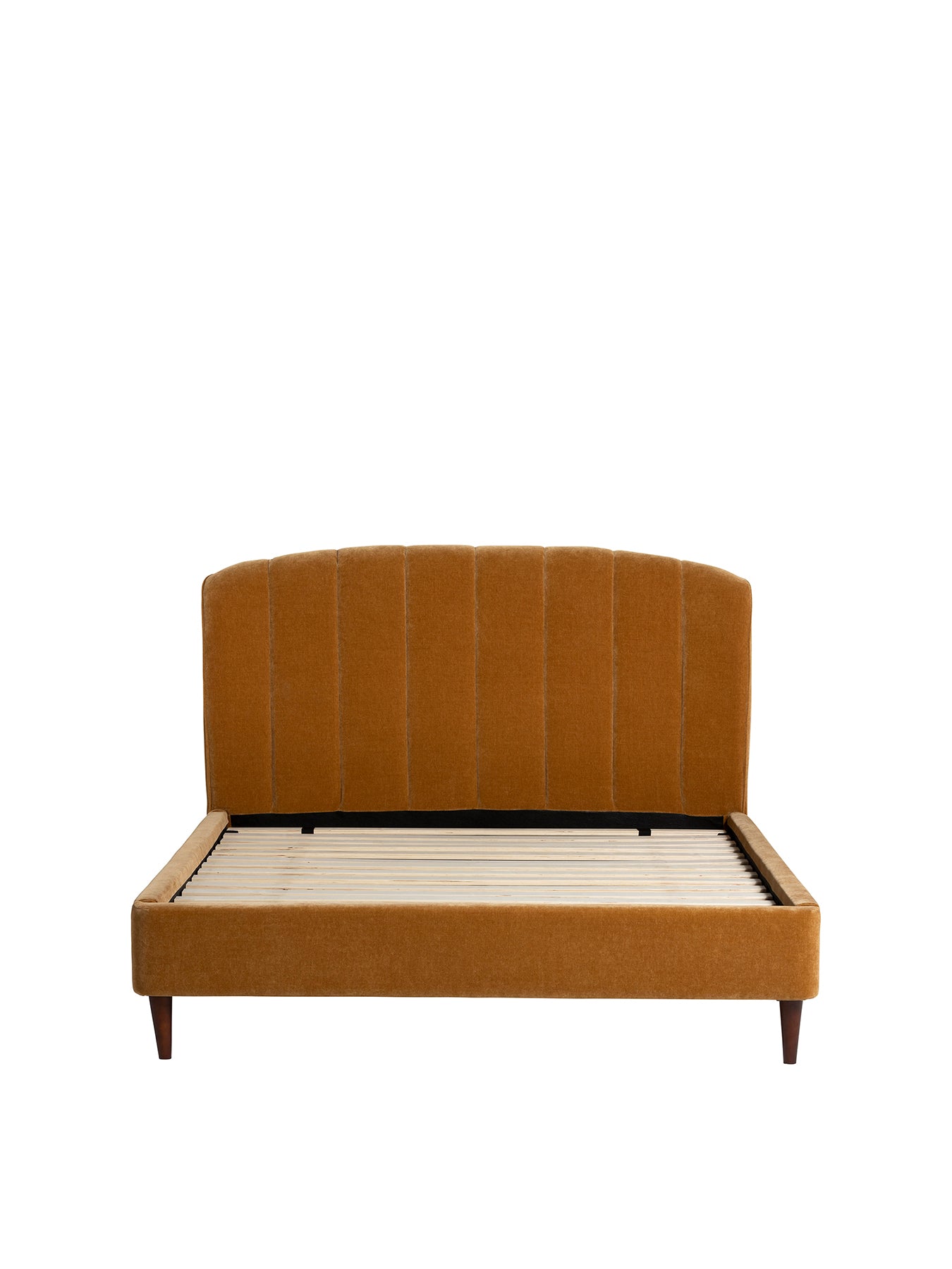 Reyes Fabric Super King Bed Frame Yellow