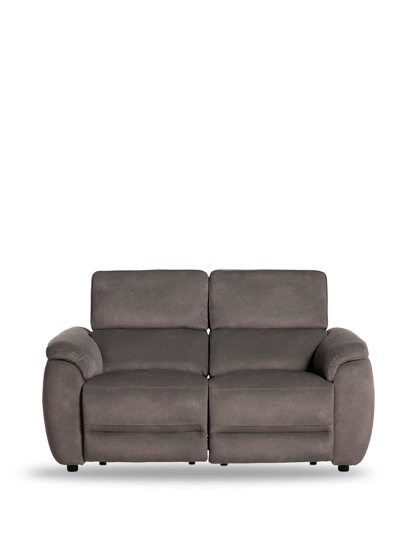 Glendale Fabric Electric Recliner 2 Seater Sofa Brown