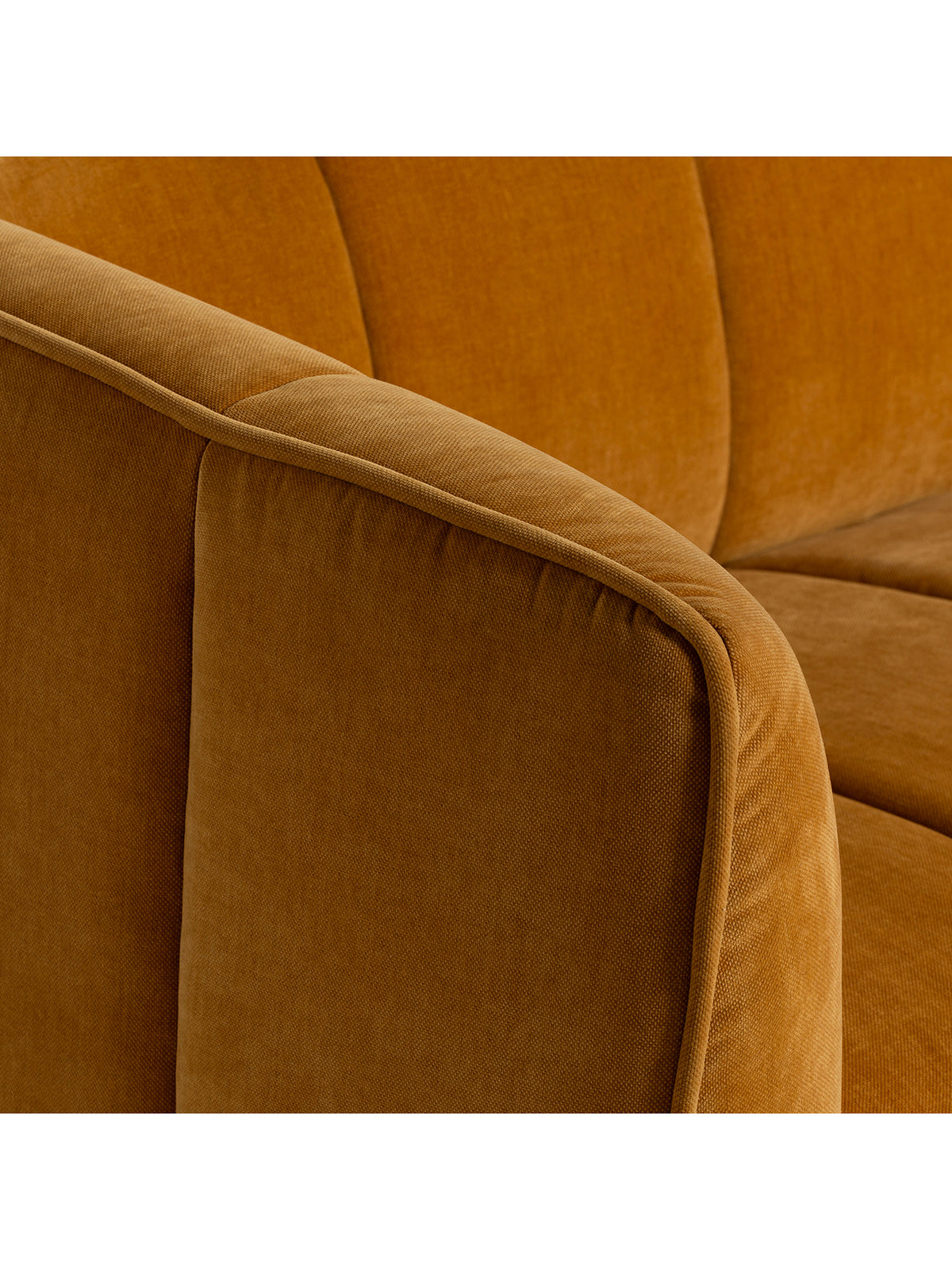 Ainsley Yellow Fabric Right Hand Facing Chaise Sofa