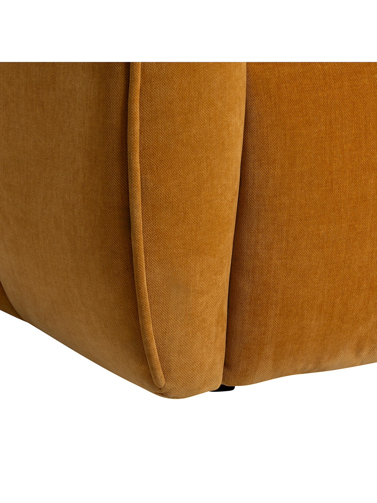 Ainsley Yellow Fabric Right Hand Facing Chaise Sofa
