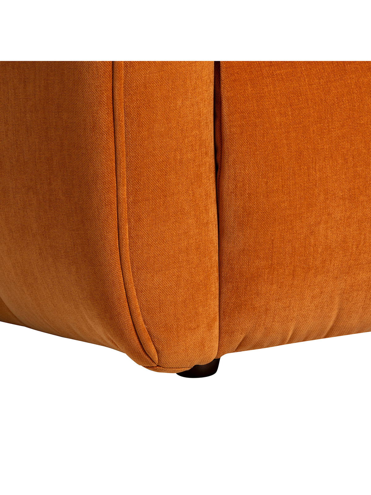 Ainsley Warm Orange Fabric Armchair
